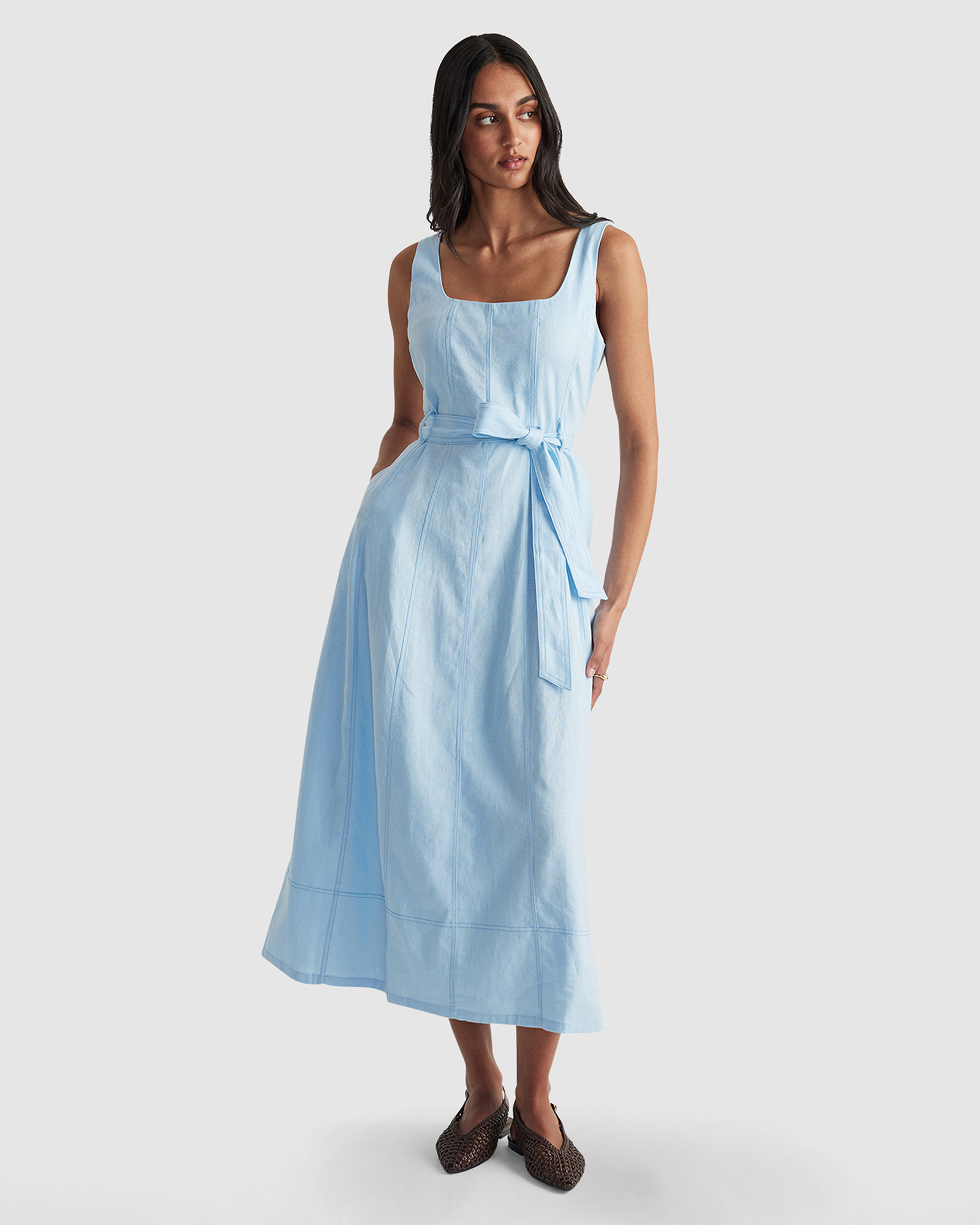 Rose Panelled Maxi Dress