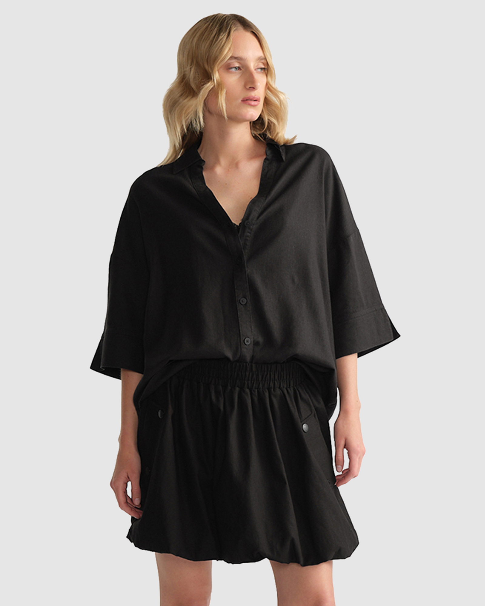D-Luxe Linen Blend 3/4 Shirt