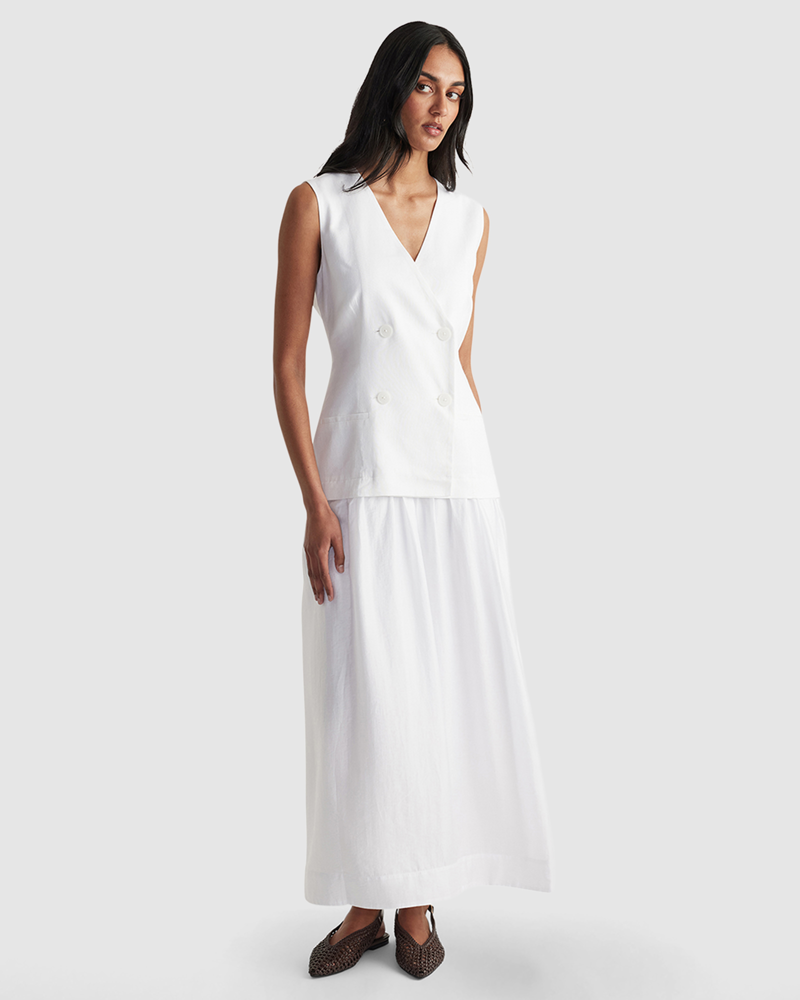 Elaine Maxi Vest Dress
