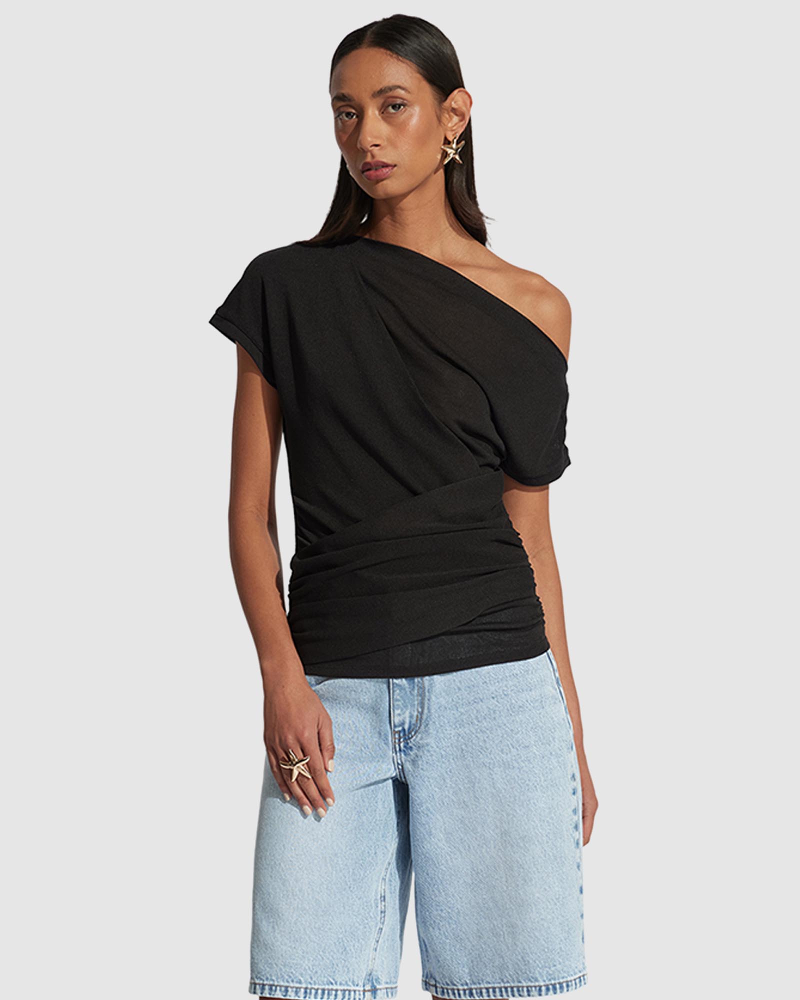 Ruby Gathered Top