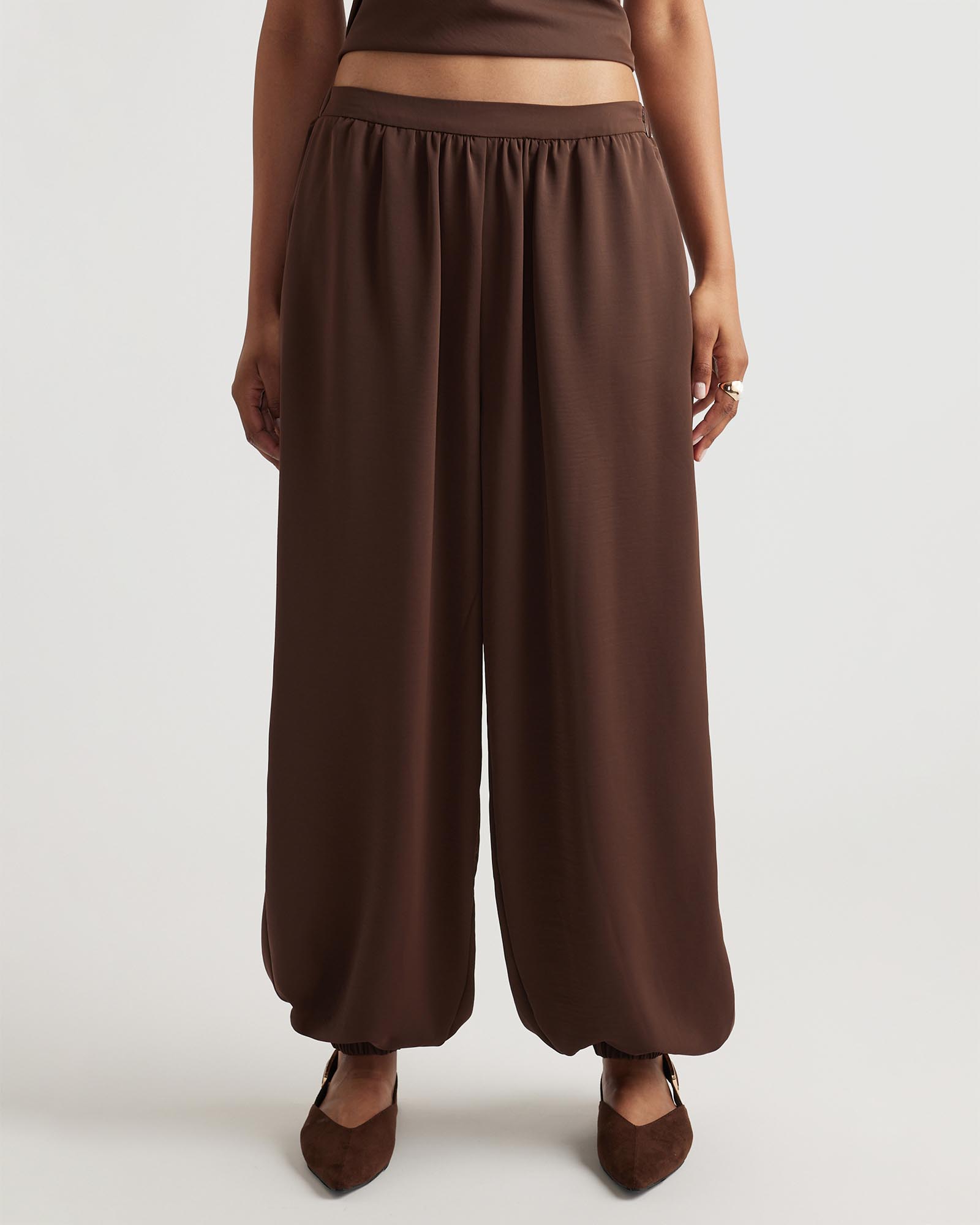 Holly Satin Balloon Pants