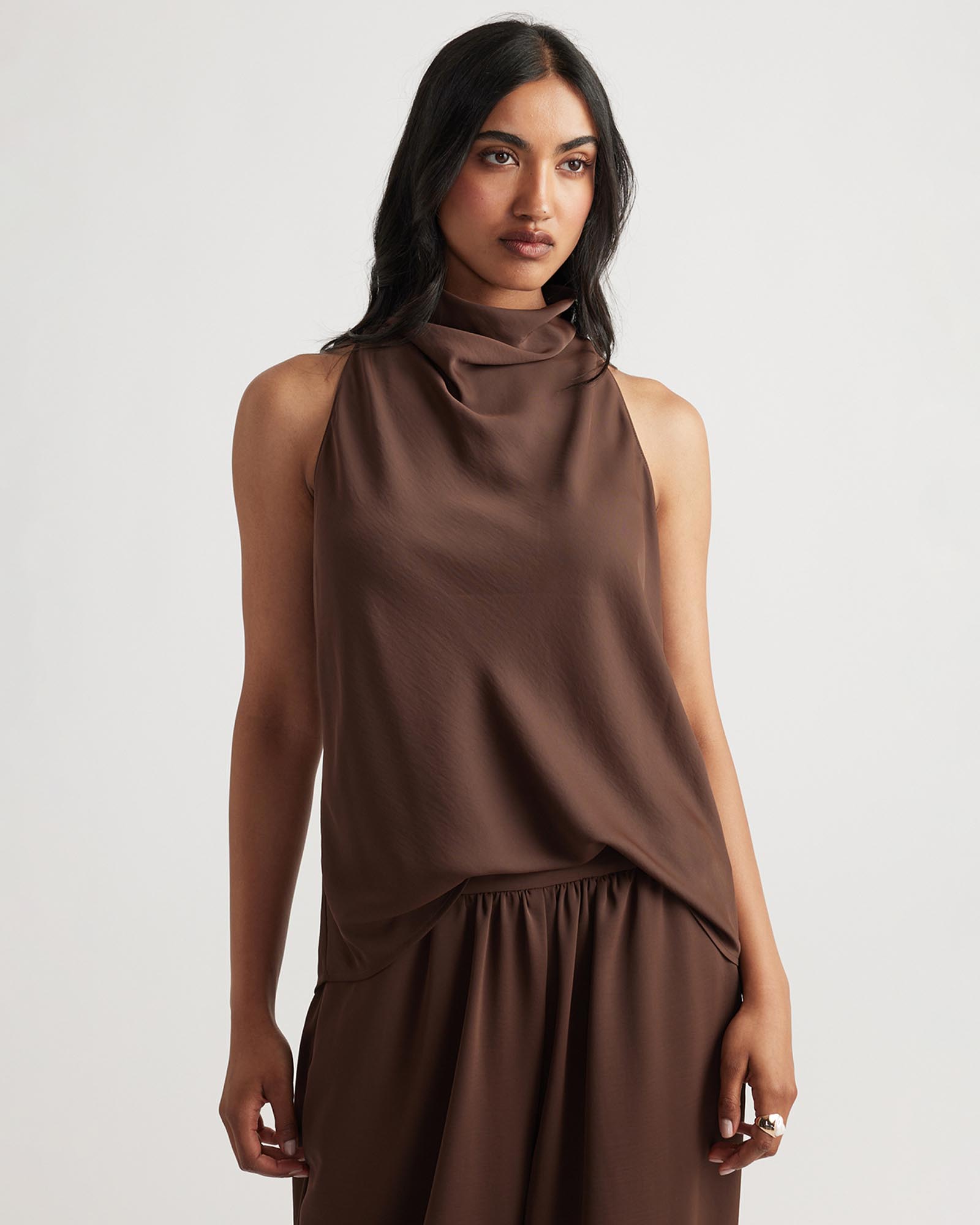 Holly Cowl Neck Halter Top