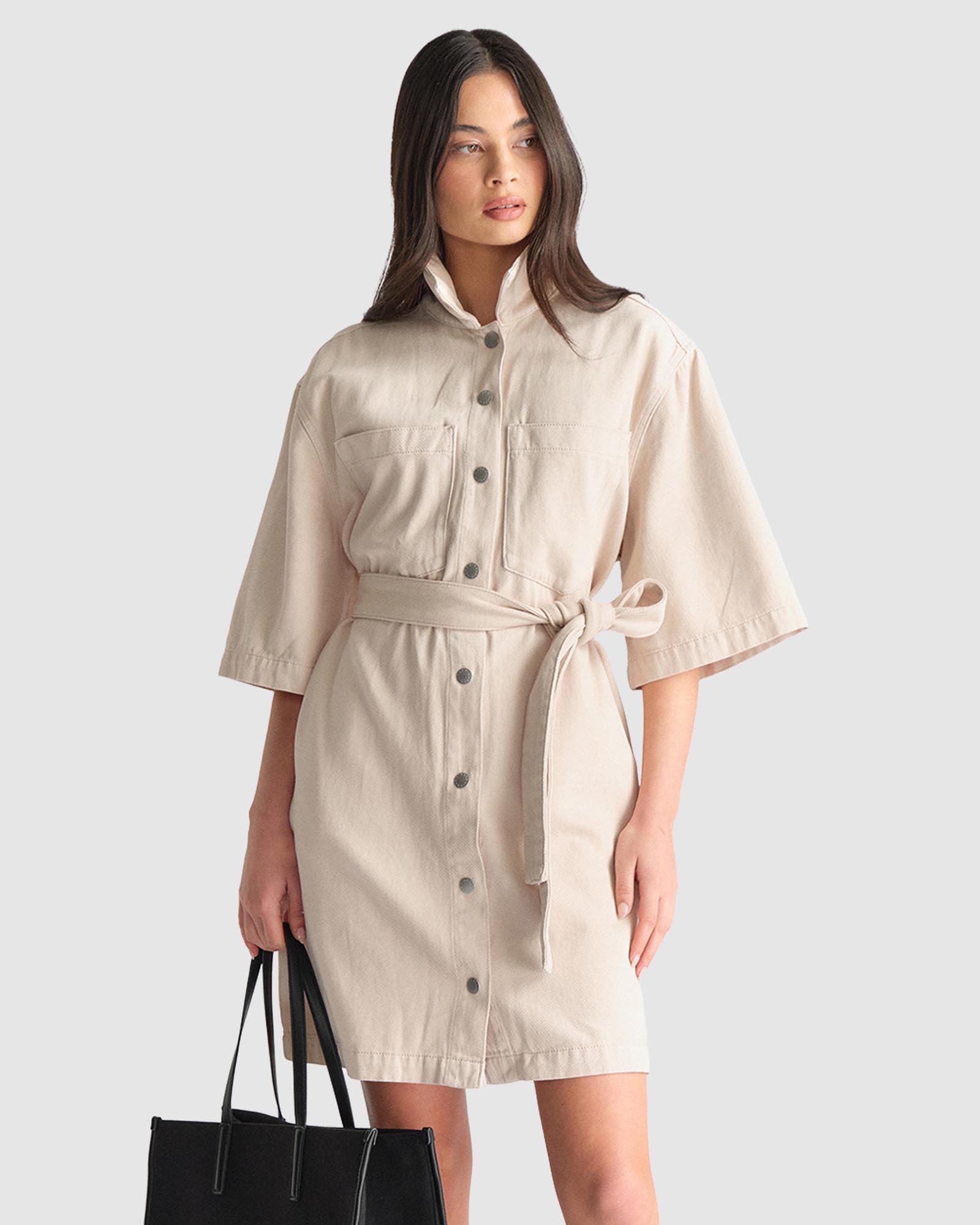 D-Luxe Denim Short Dress