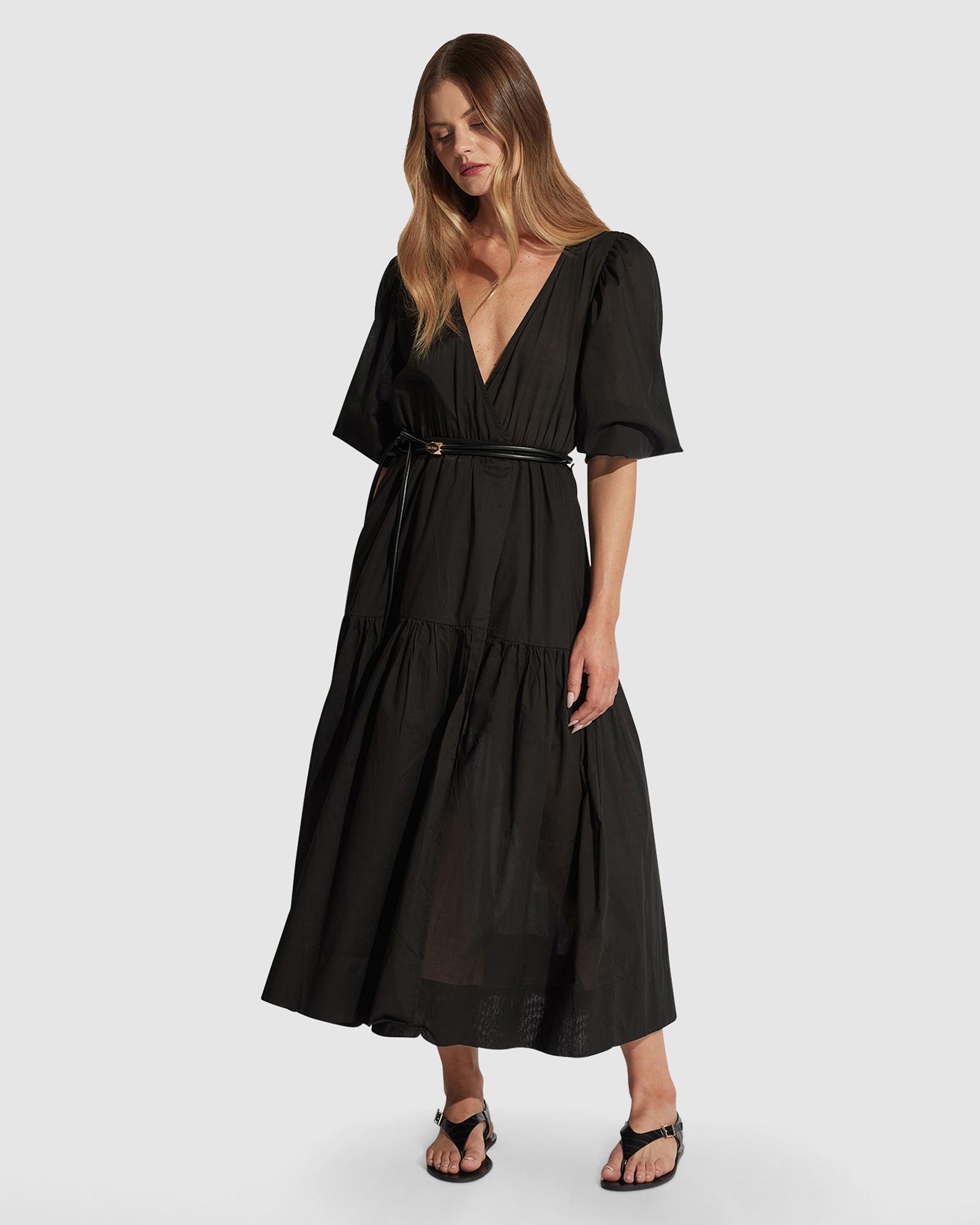 Tegan Midi Wrap Dress