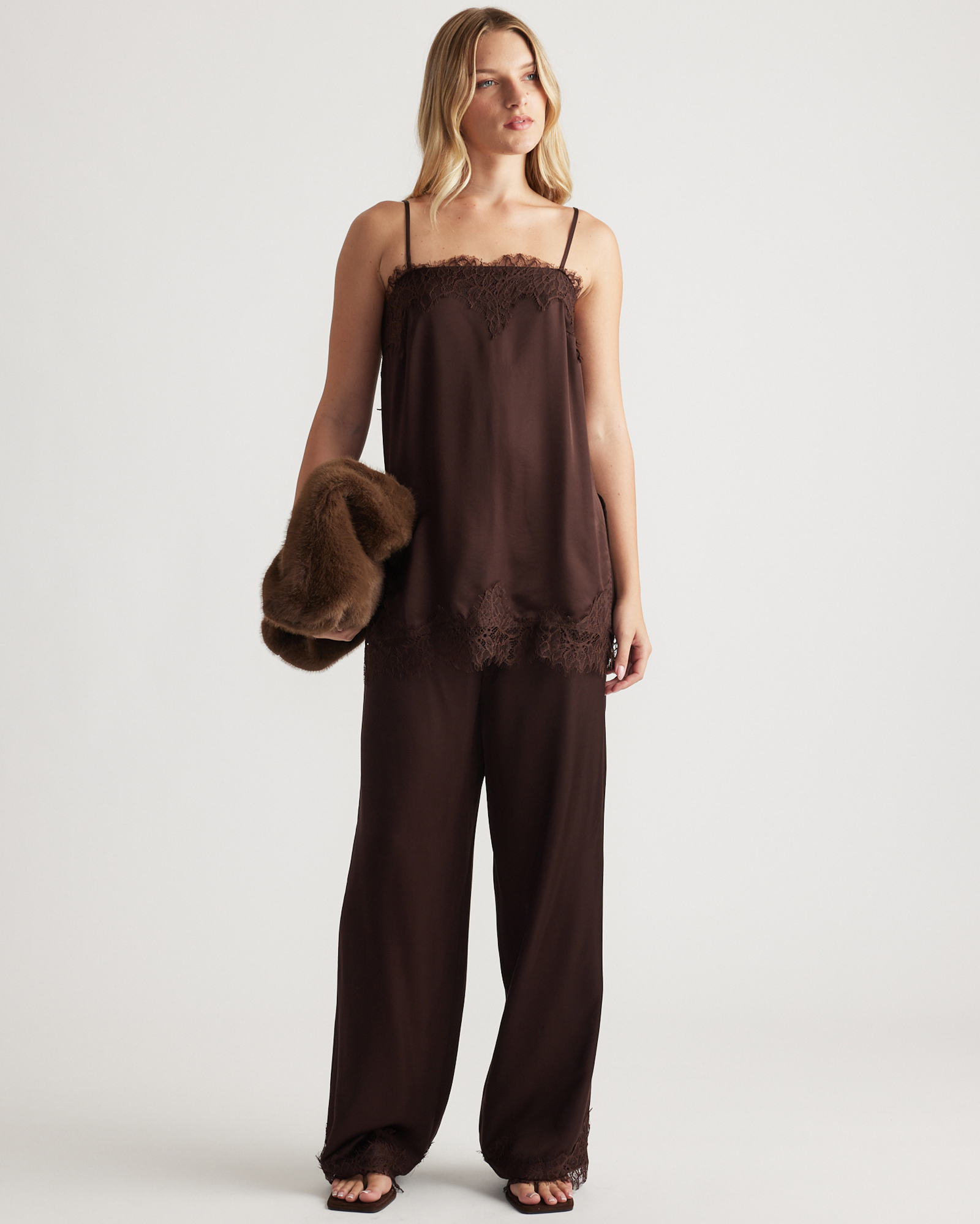 Laine Square Neck Lace Top
