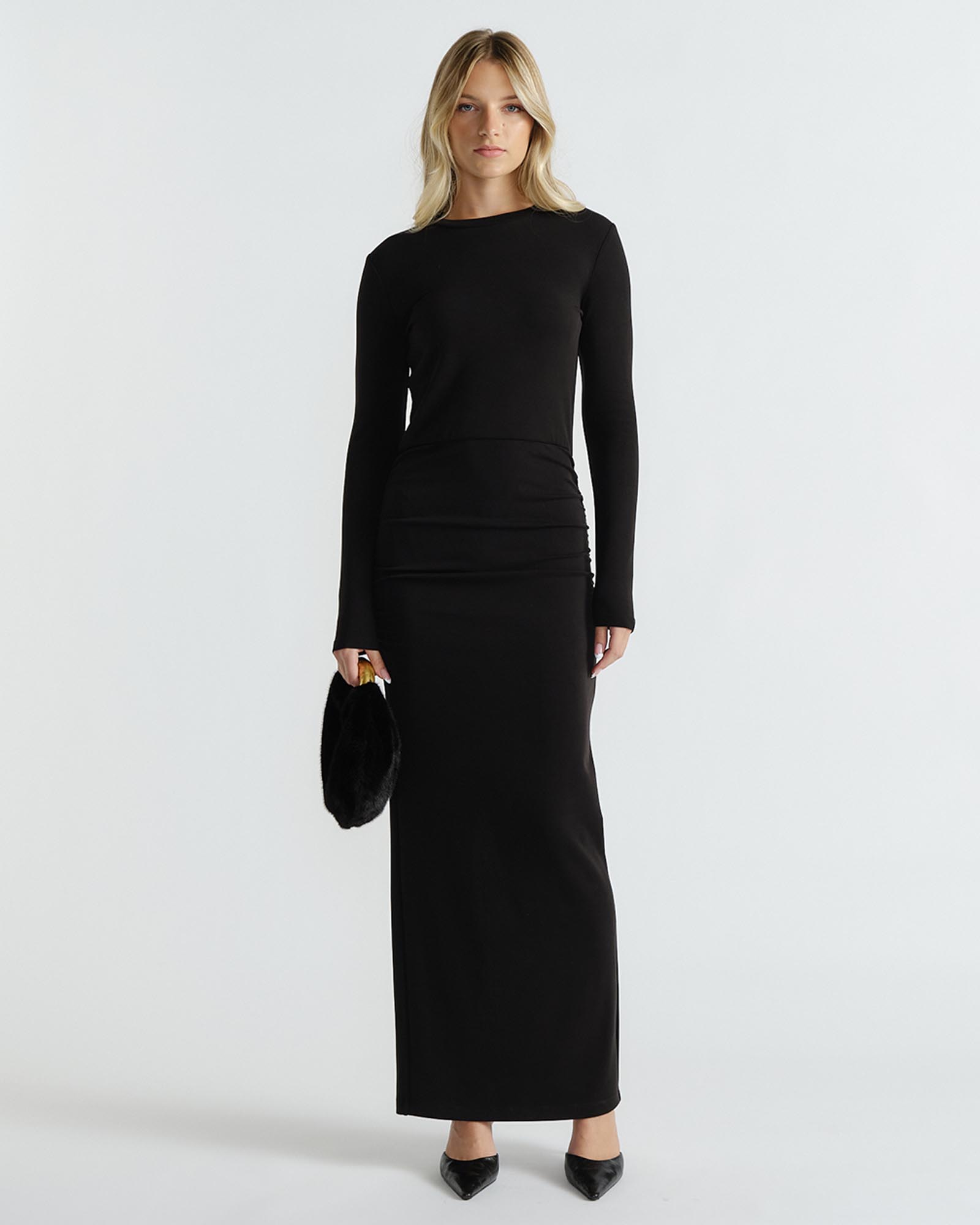 Monica LS Midi Dress