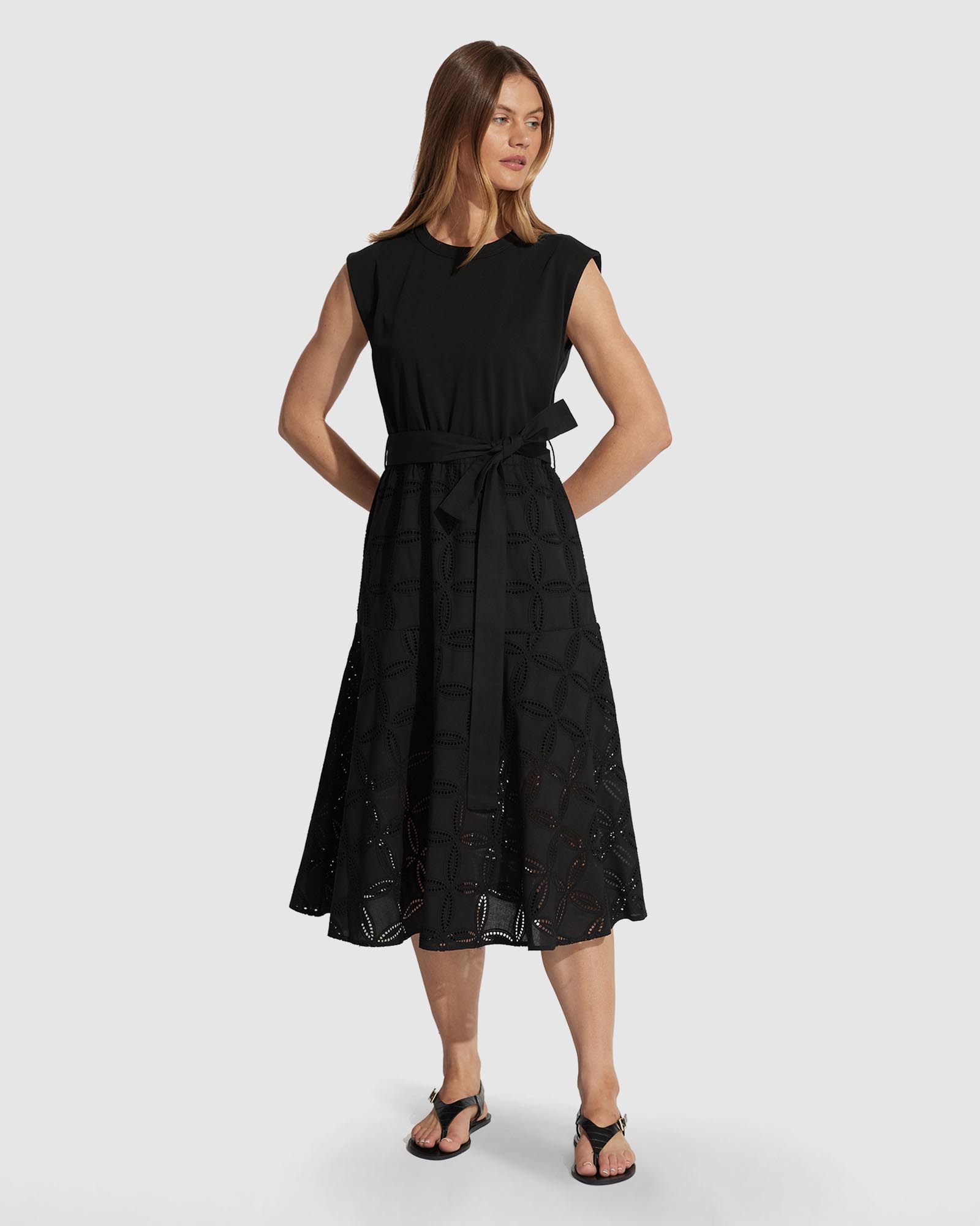 Eden Broderie Midi Dress