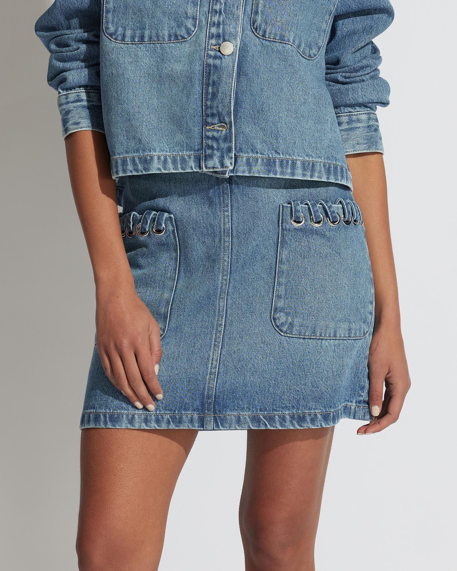 Whitney Denim Skirt