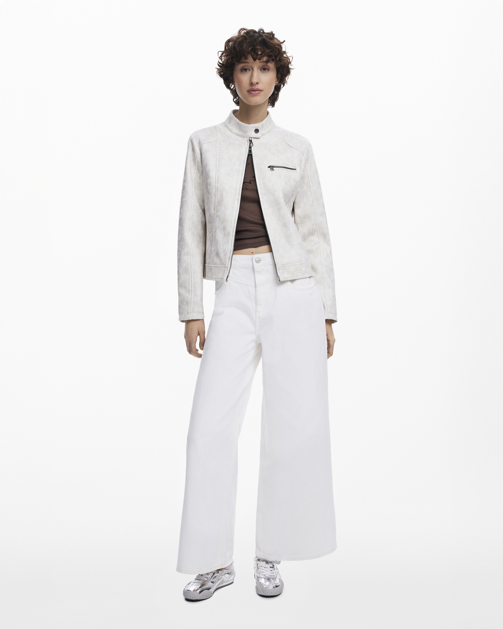 Mandarin collar jacket