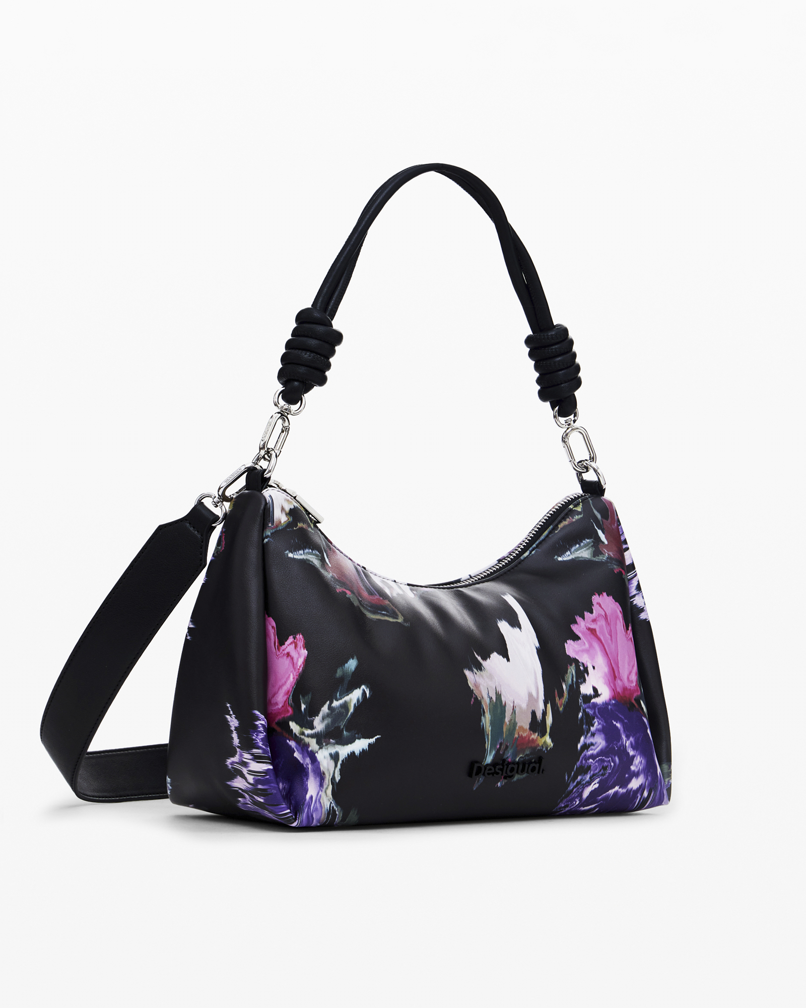 Quilted floral handbag