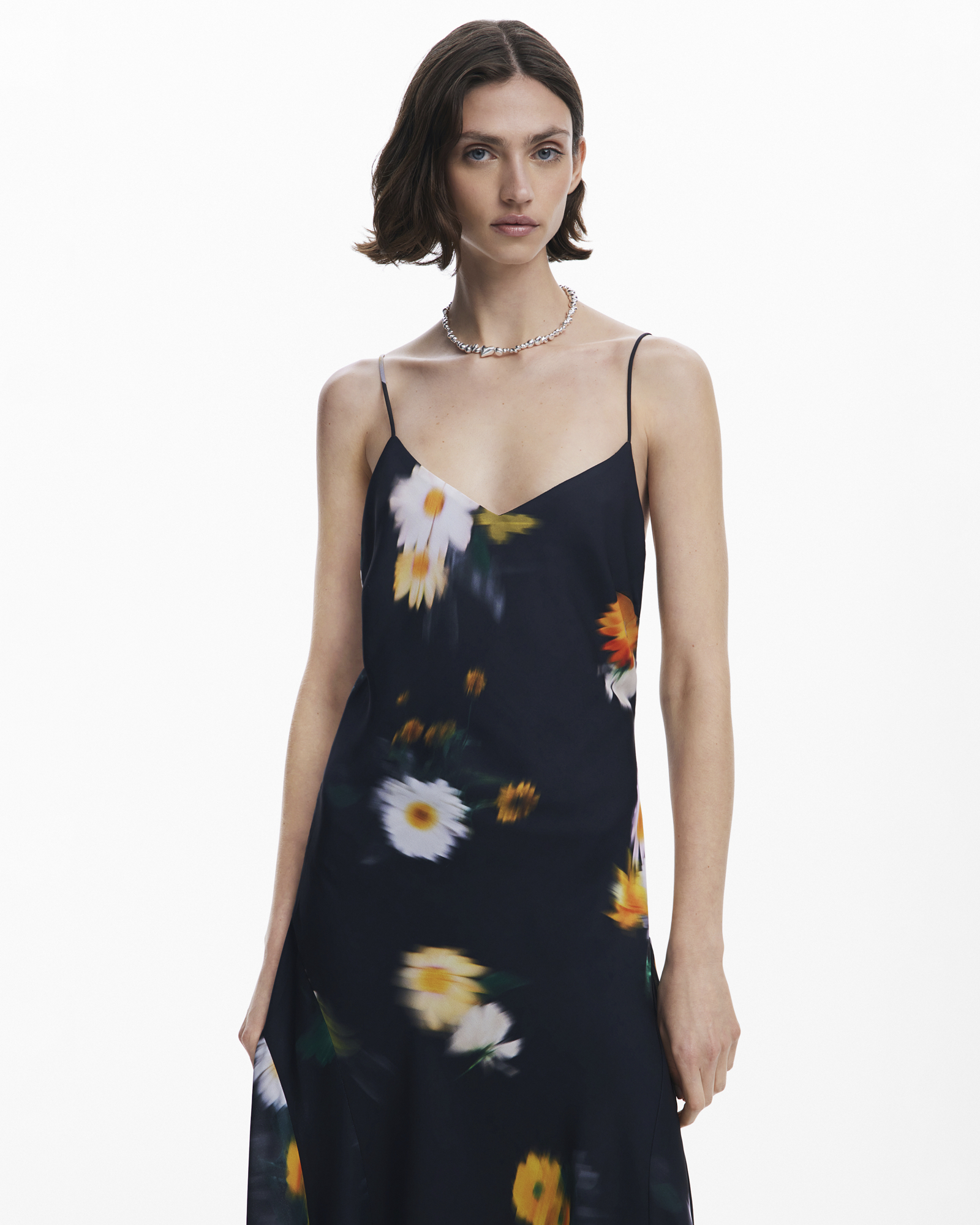 Floral chiffon strap Dress