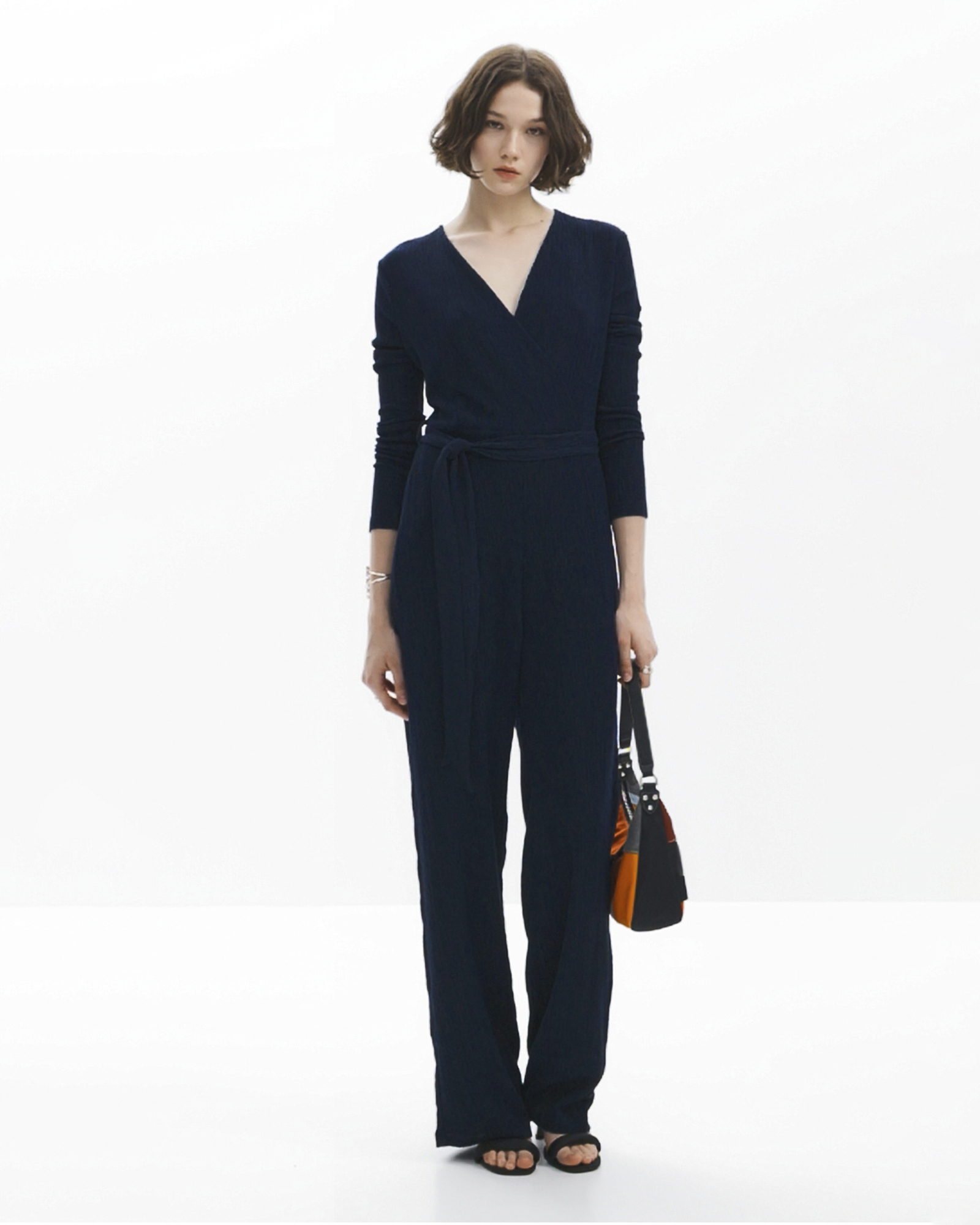 Fluid Belted Jumpsuit