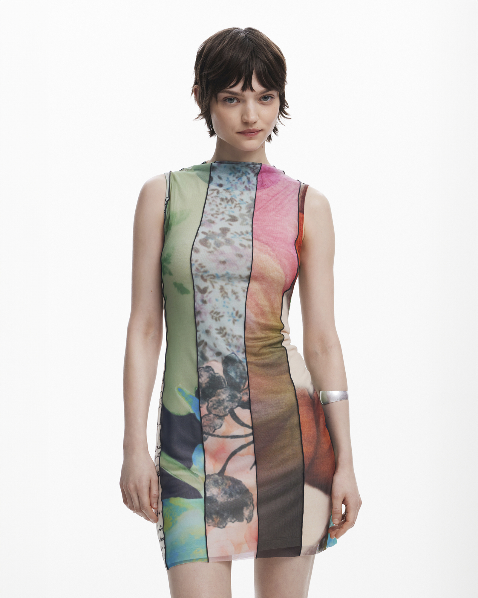 Printed mini dress