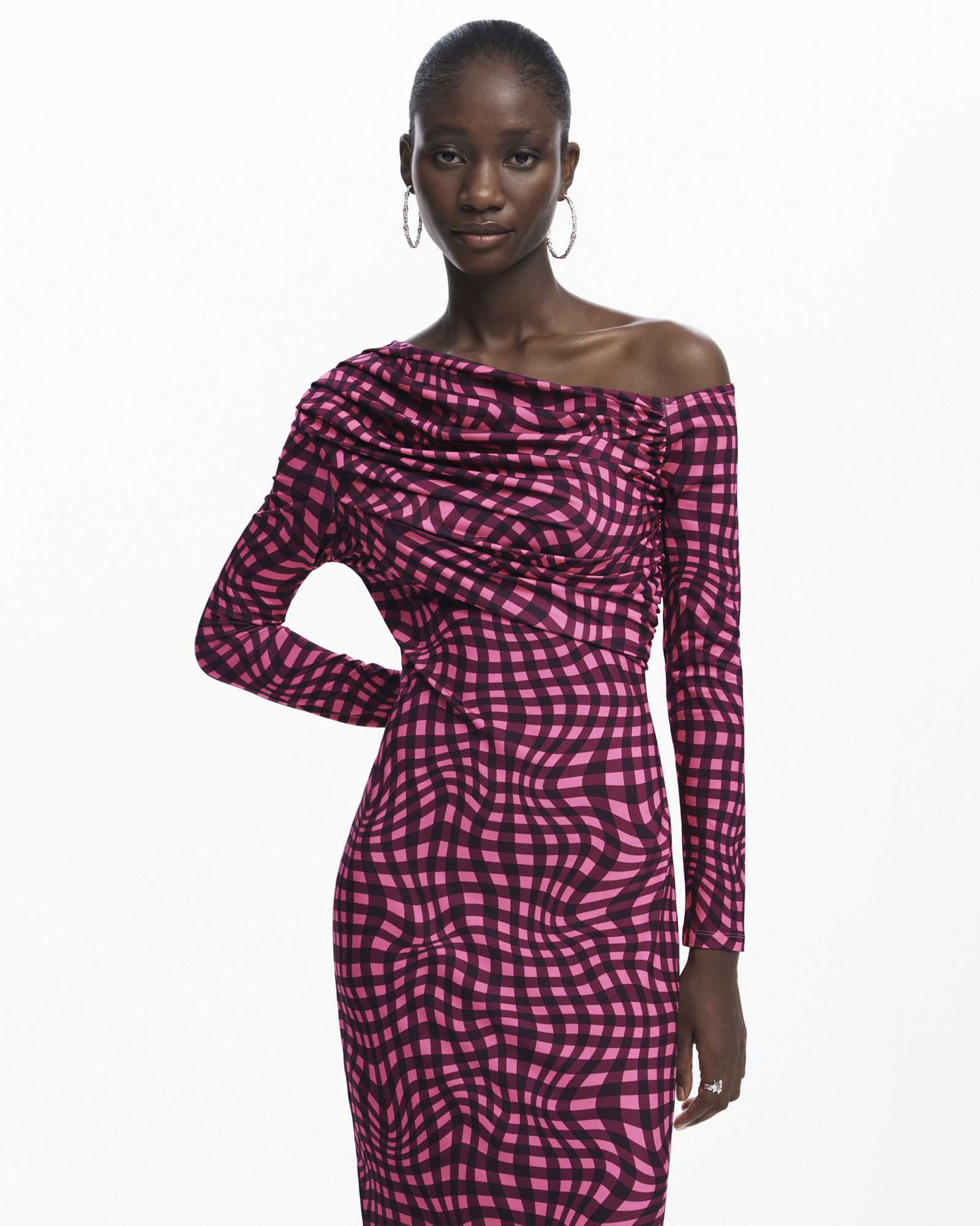 Psychedelic check Dress