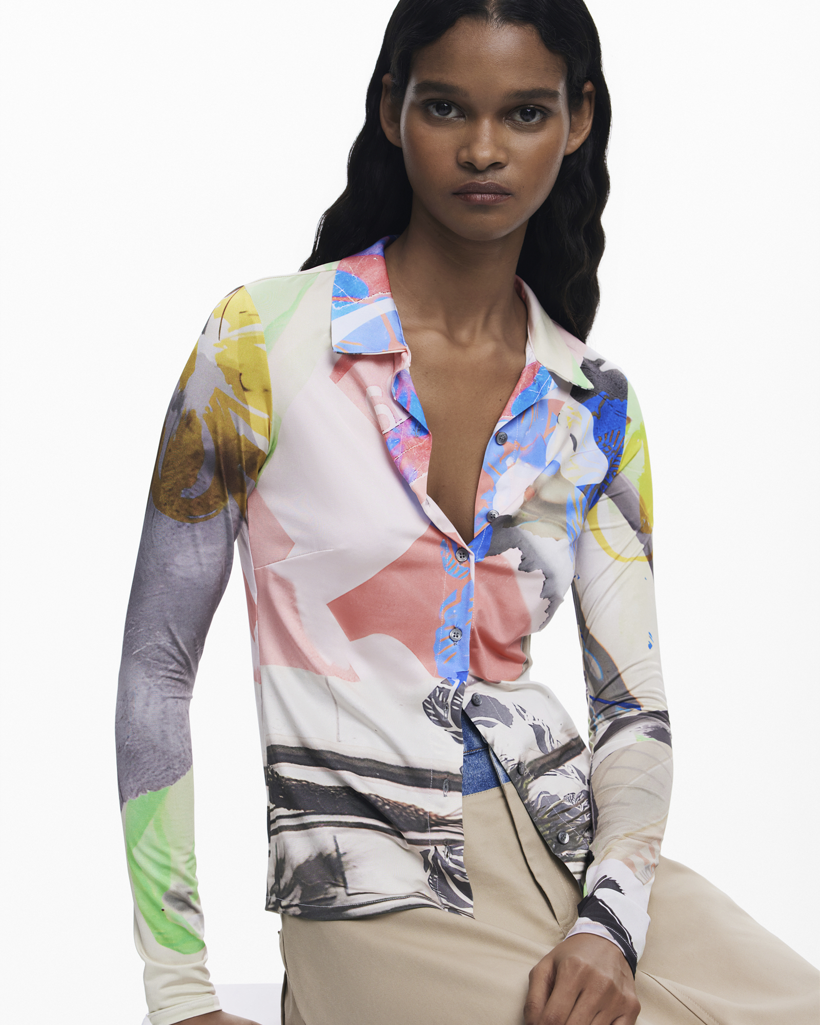 Arty print shirt