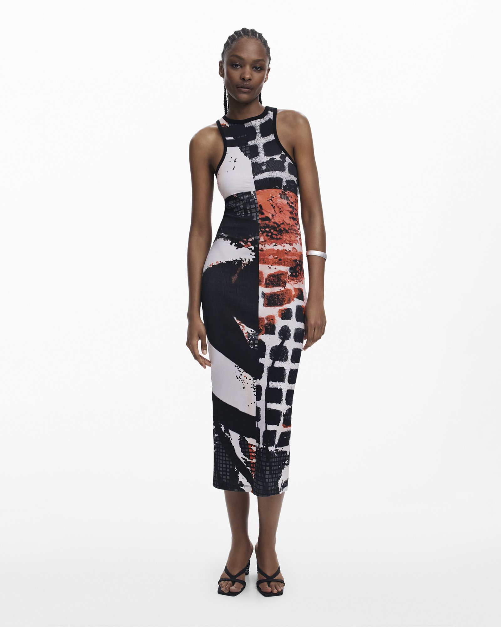 Reversible print Dress