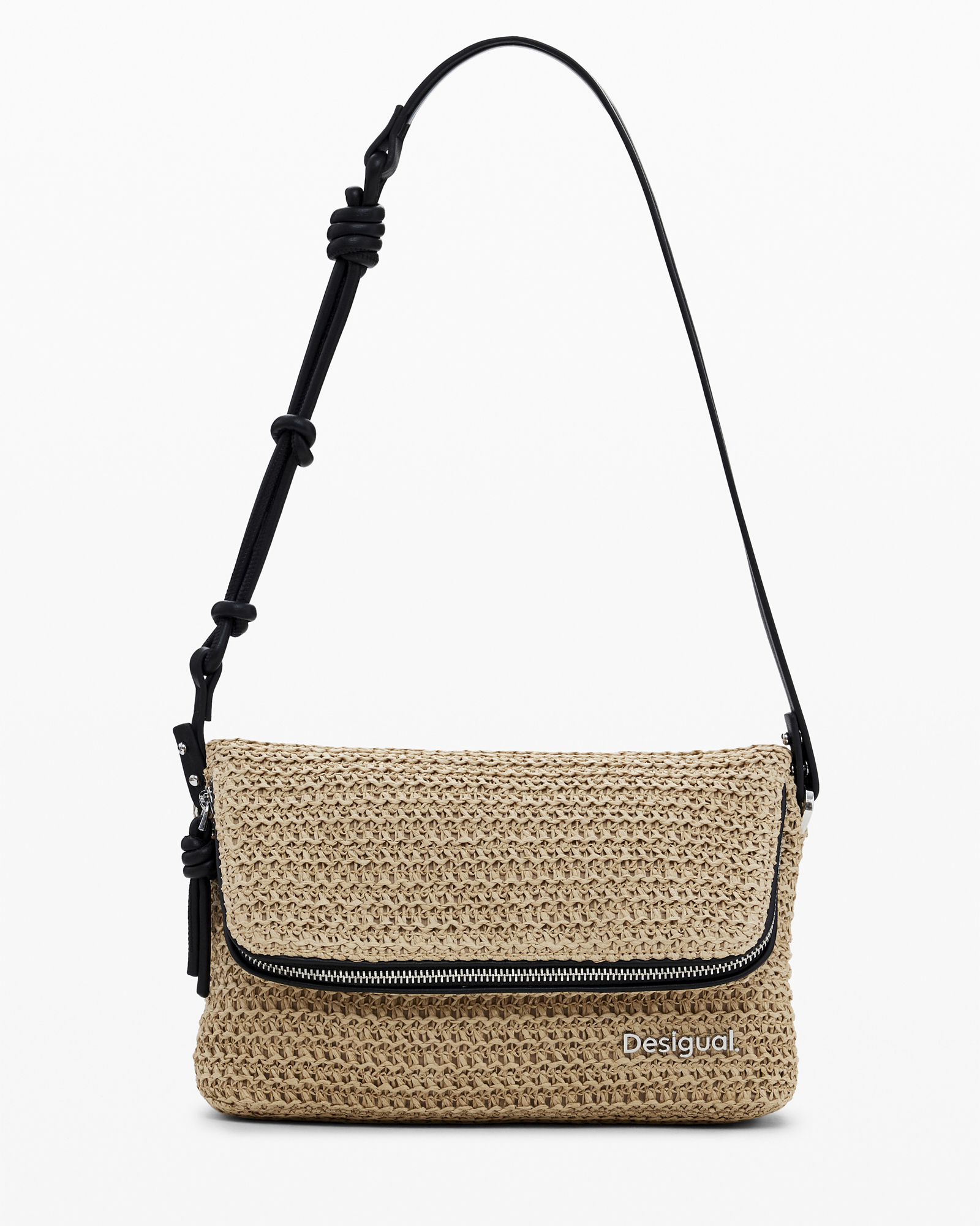 Raffia crossbody bag
