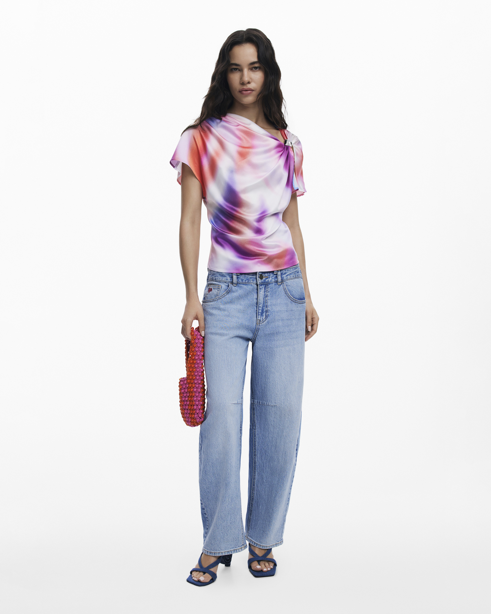 Ombre draped Blouse