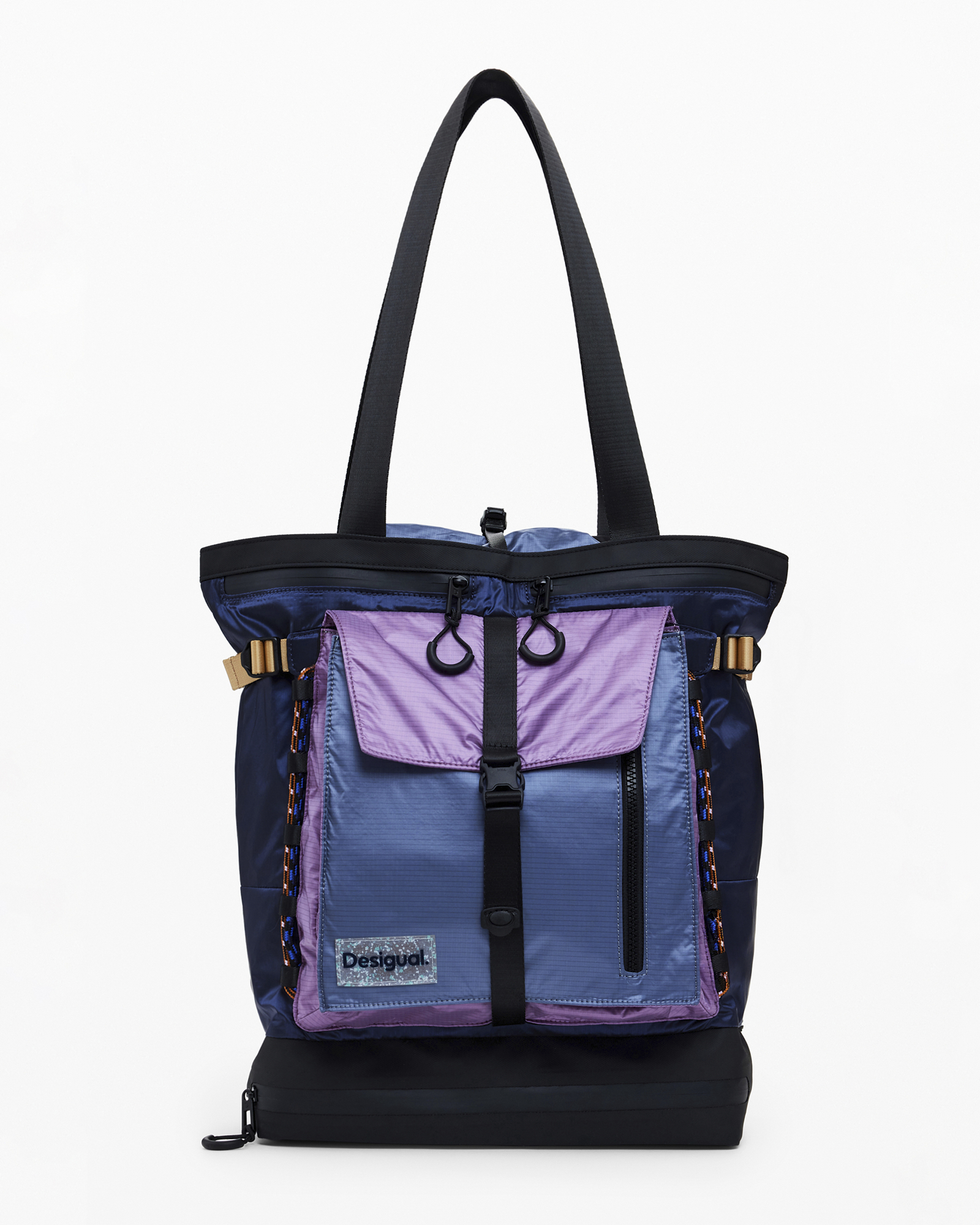 Large nylon tote backpack