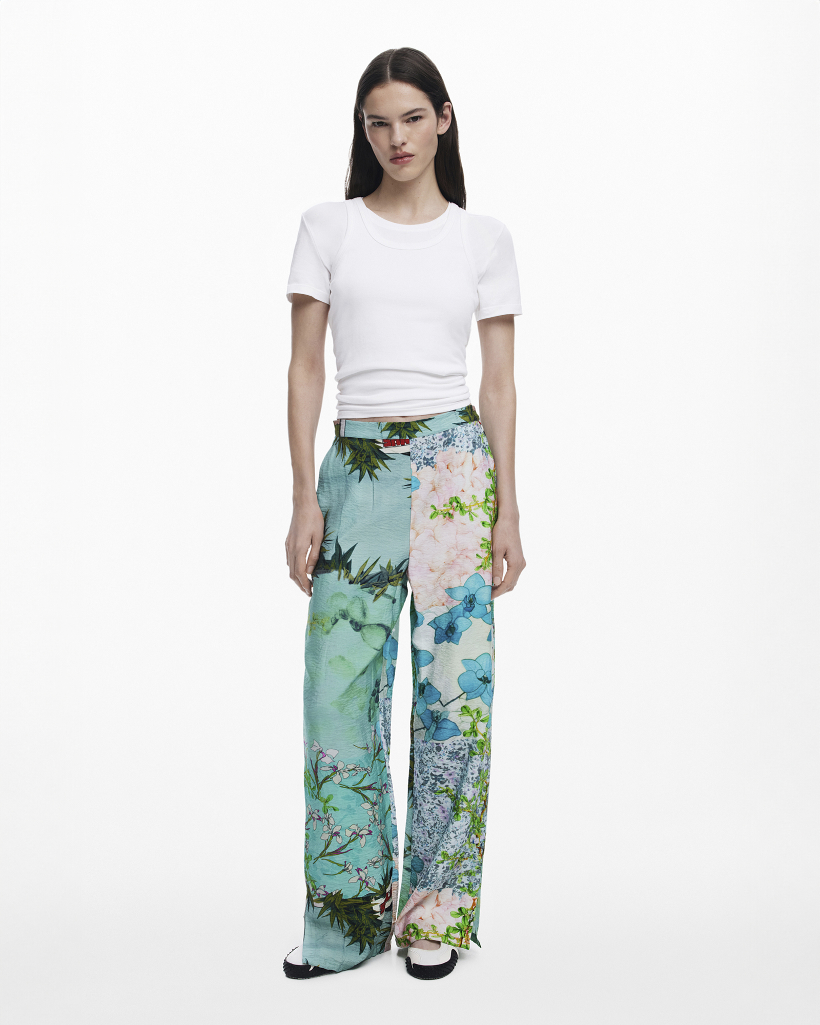 Floral print pants