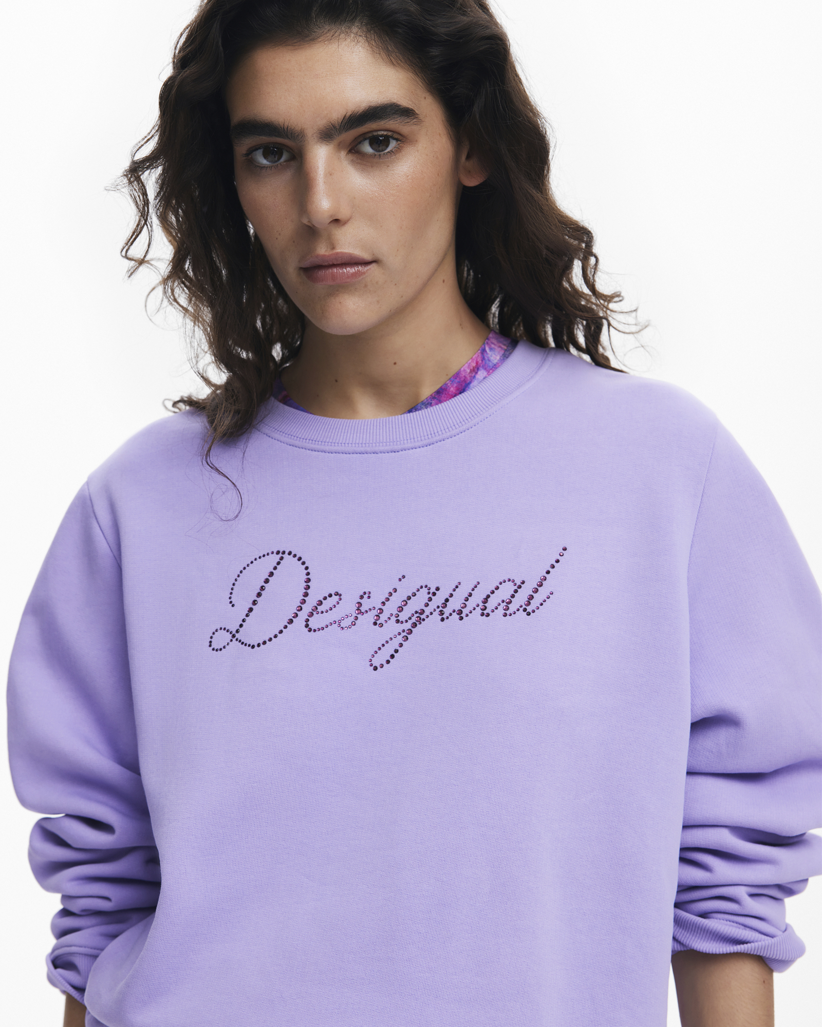 Strass logo sweatshirt