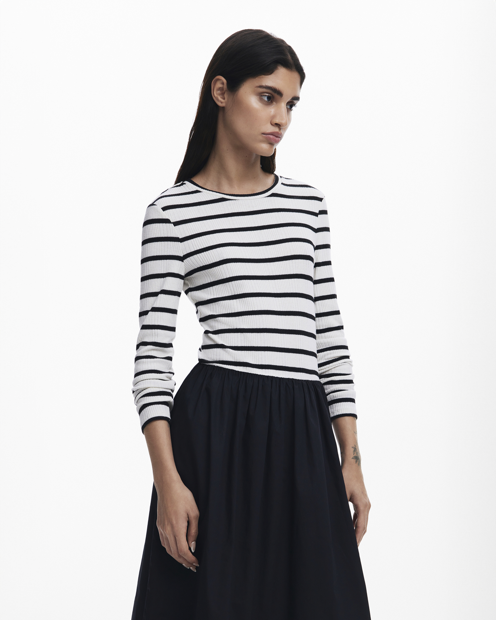 Combined midi dress