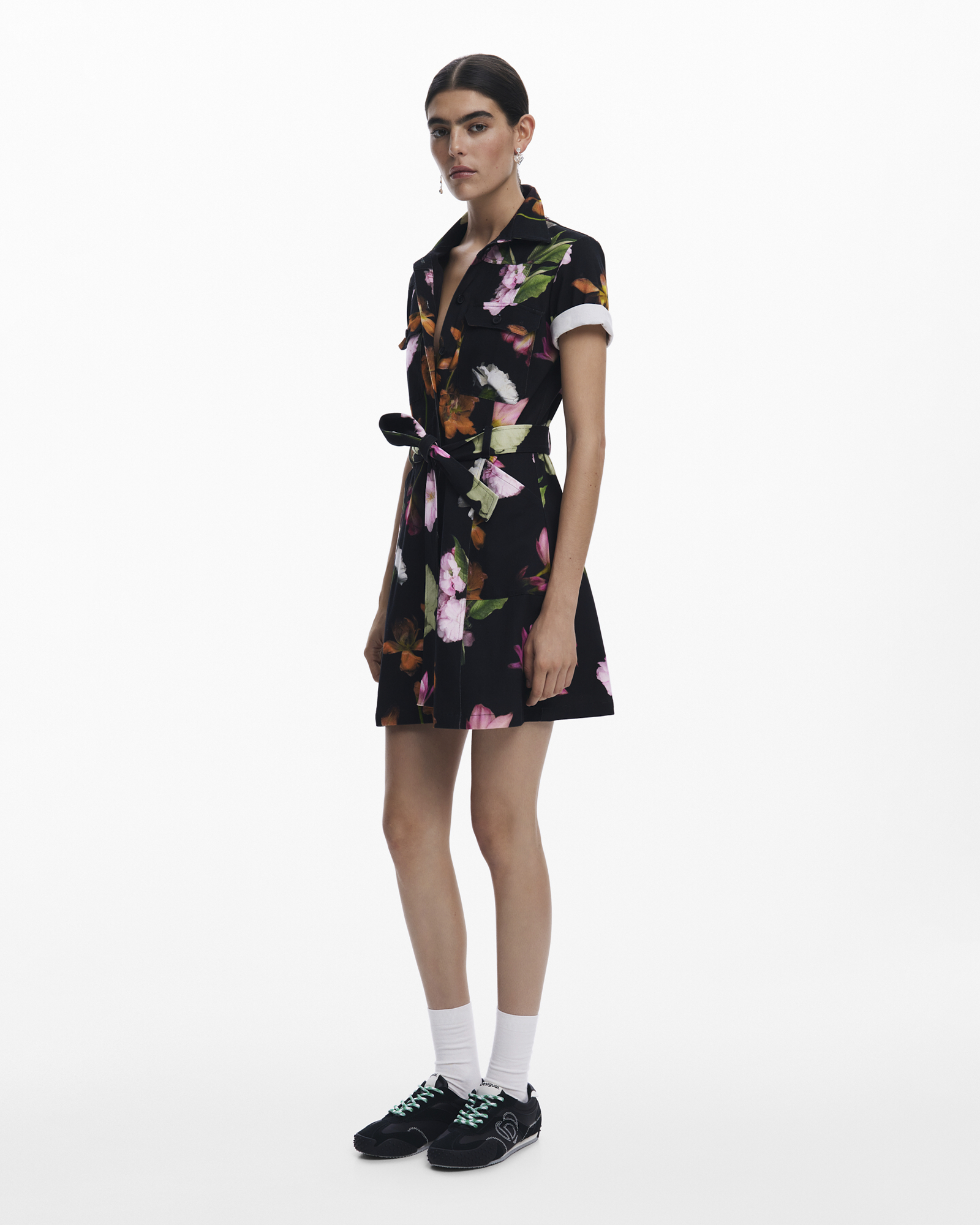 Utility shirt dress