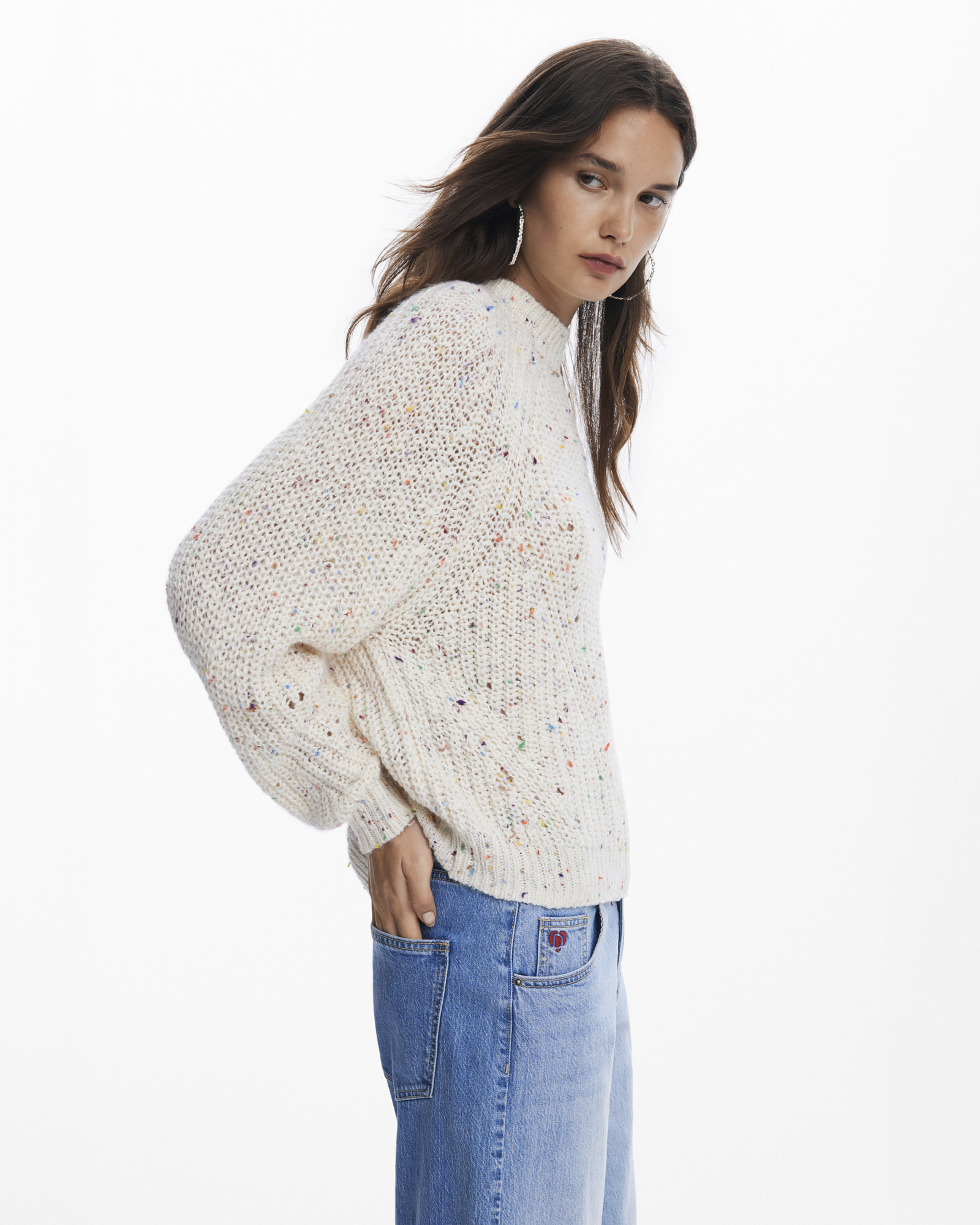 Derby Crudo Relaxed Long Sleeve Knit Sweater