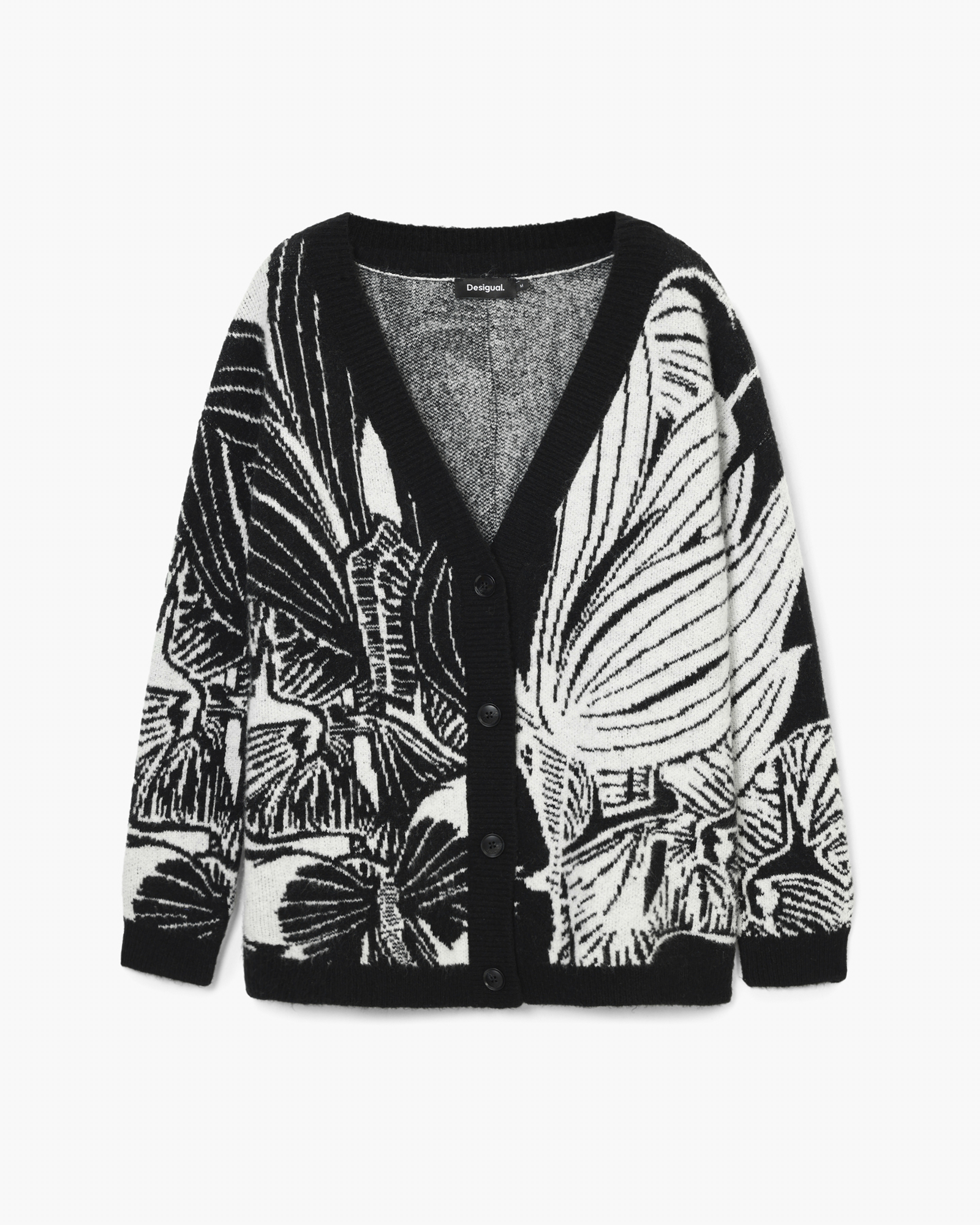 Printed cardigan
