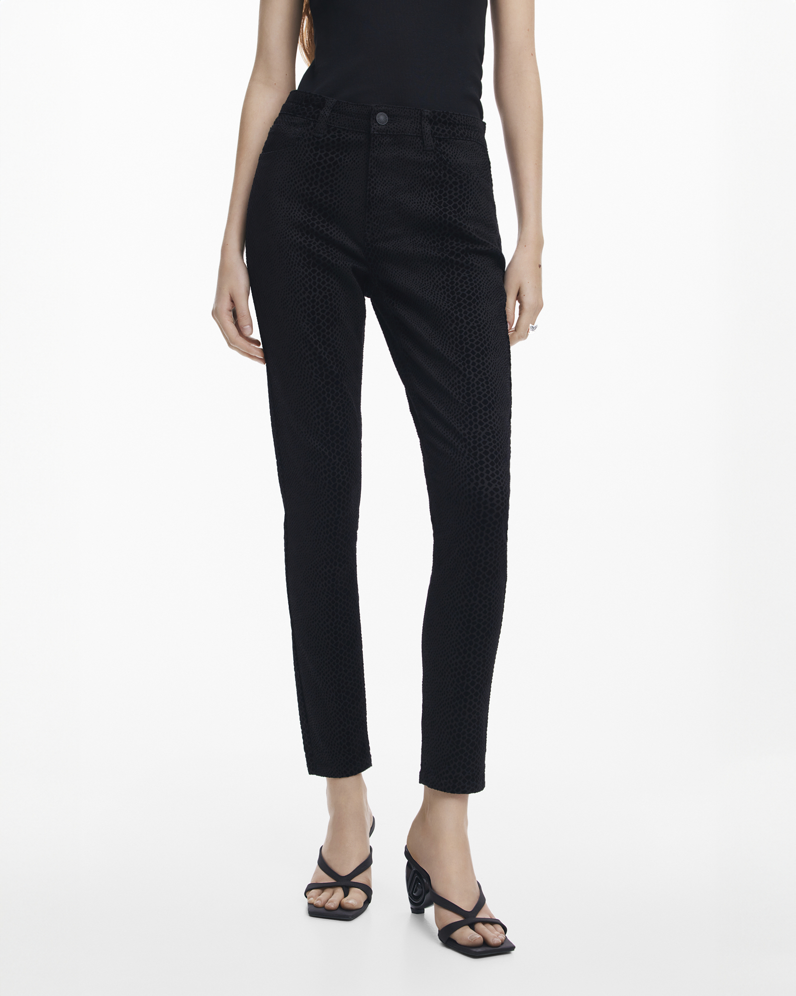 Slim denim pants