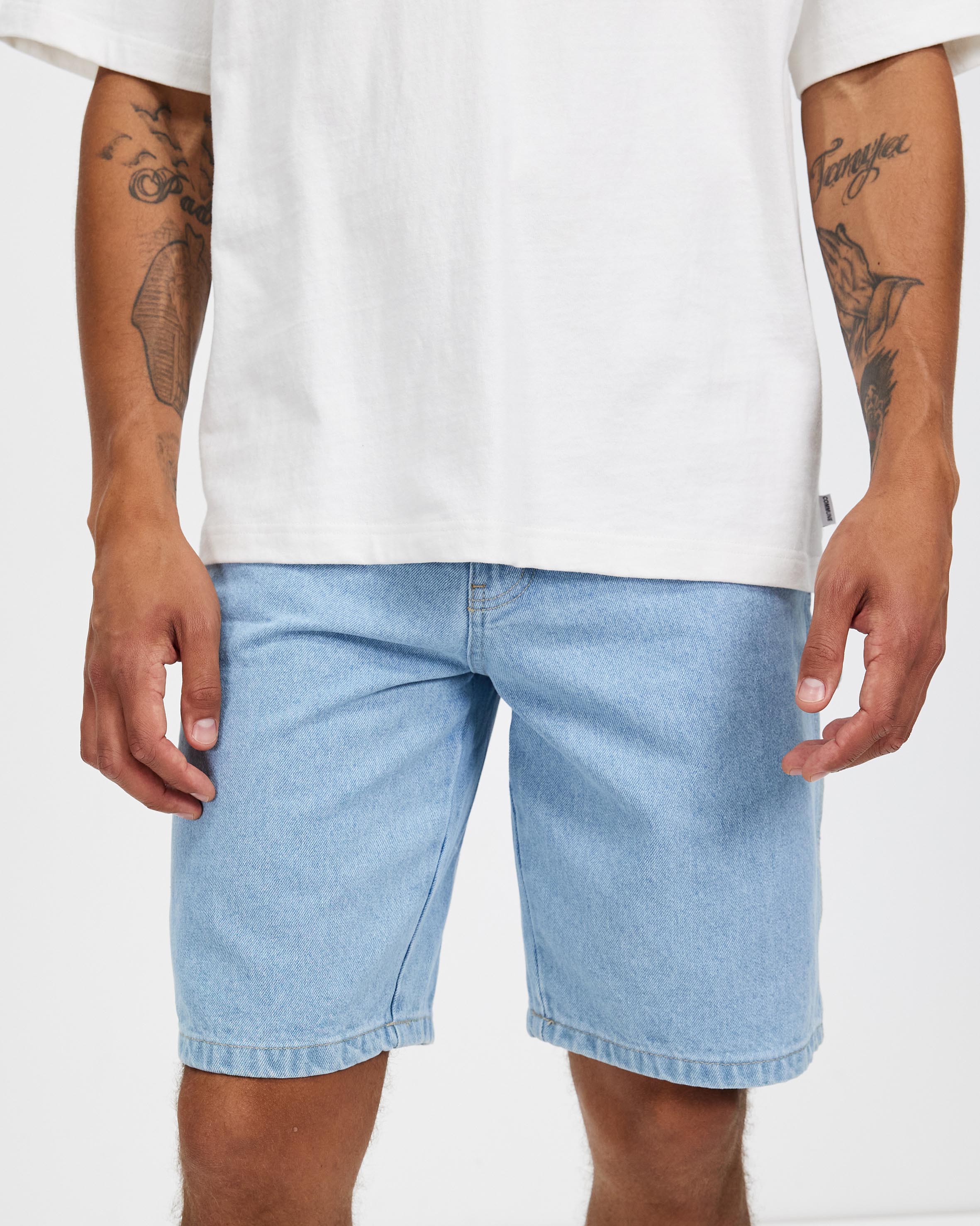 11" Relaxed Fit Carpenter Denim Shorts