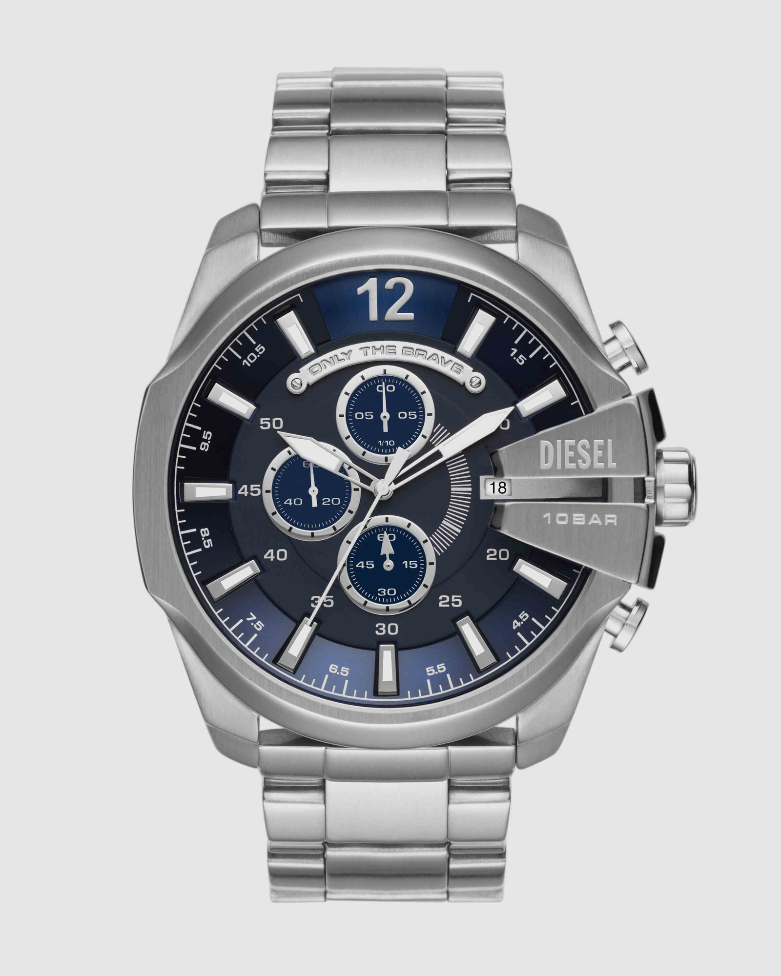 Chief Series Silver Tone Chronograph Watch