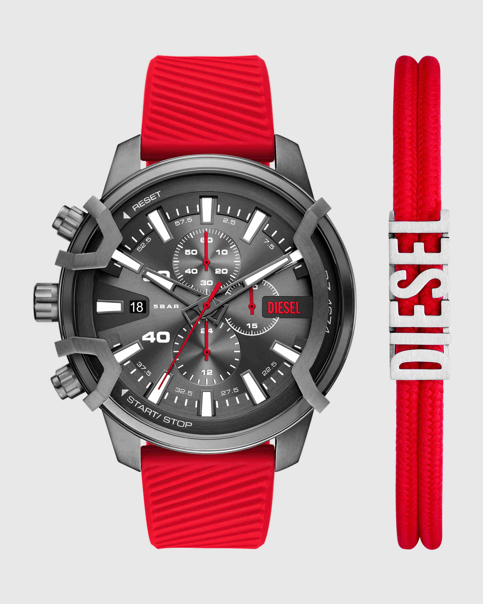 Griffed Red Chronograph Watch