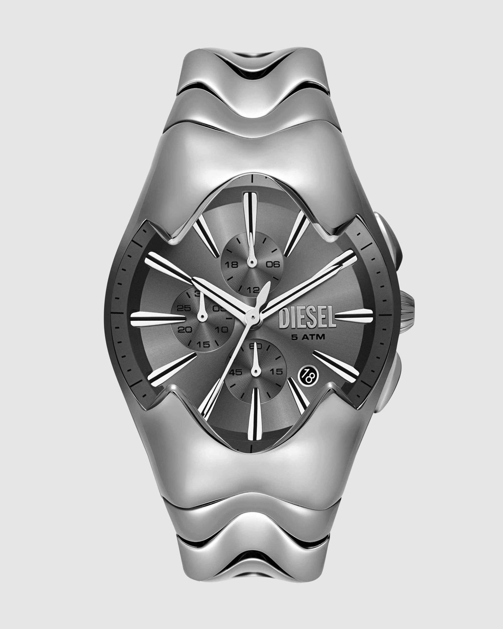 Mercurial Silver Tone Chronograph Watch