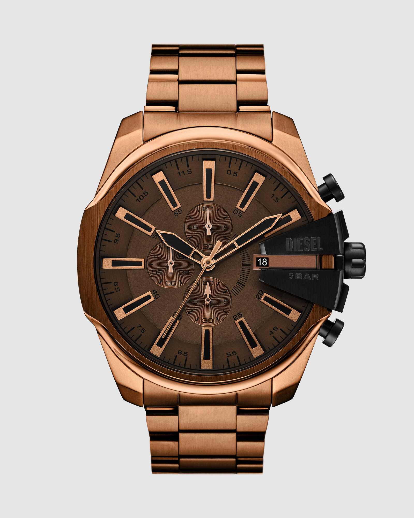 Mega Chief Slim Brown Chronograph Watch