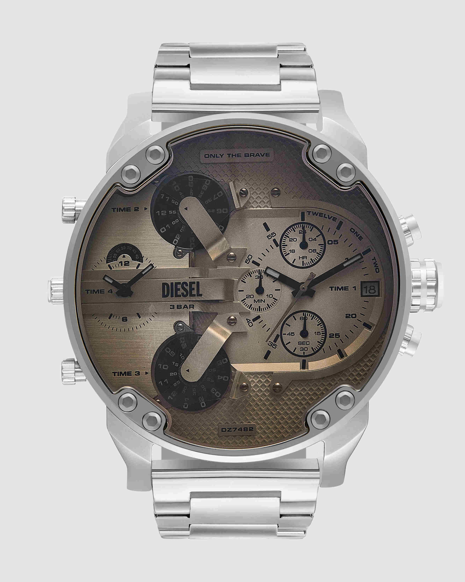 Mr. Daddy 2.0 Silver Chronograph Watch