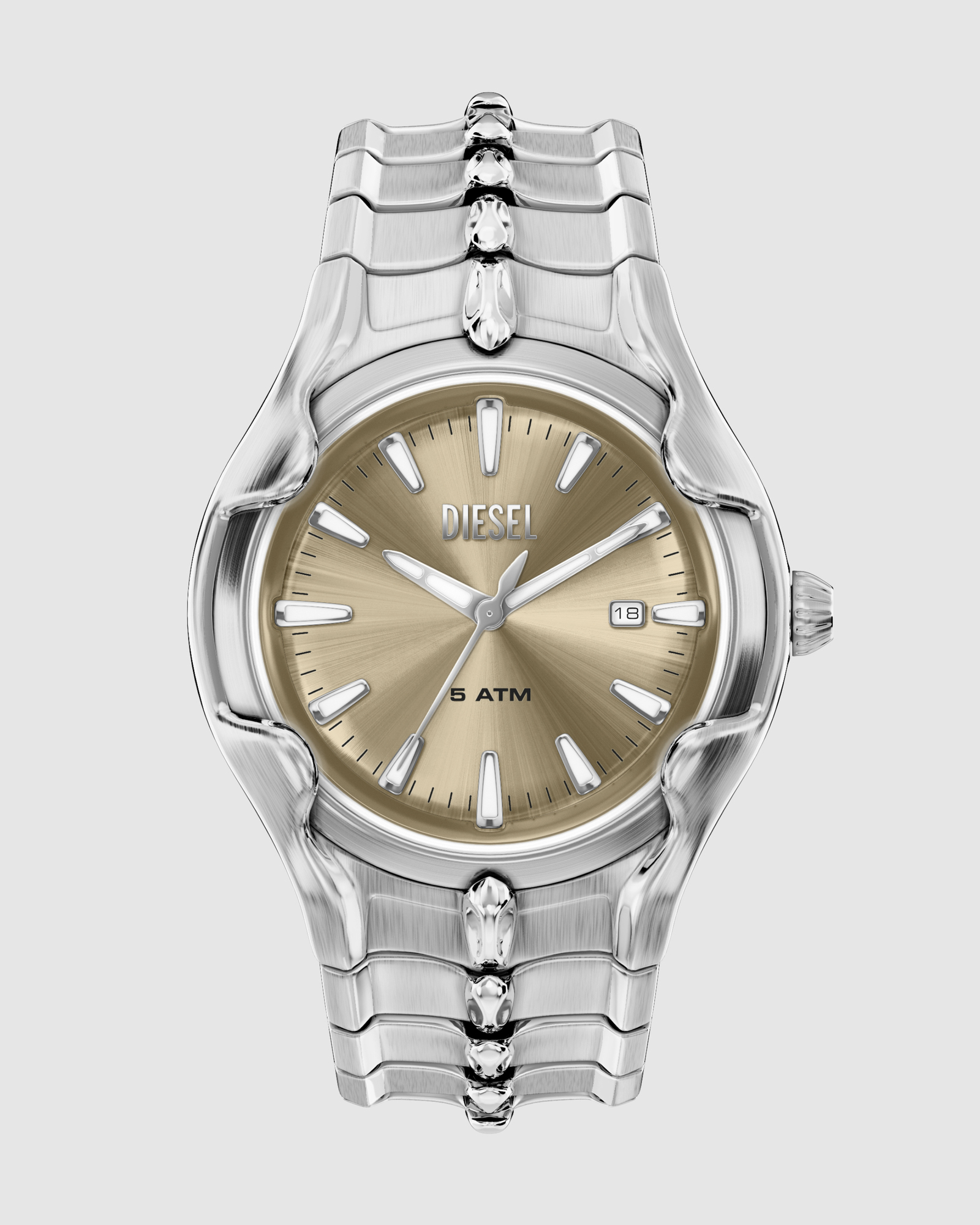 Vert Silver Tone Analogue Watch