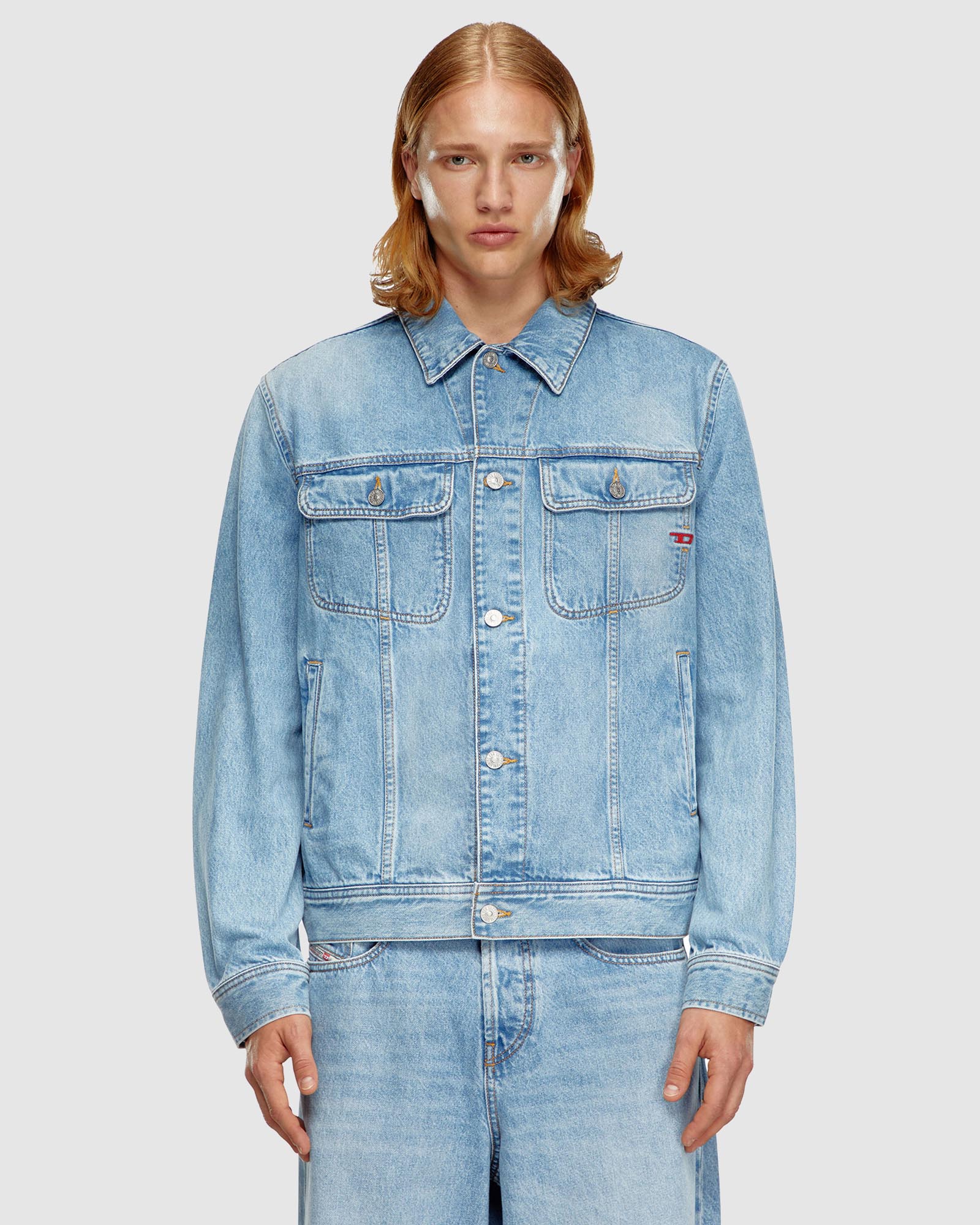 Regular-fit trucker jacket