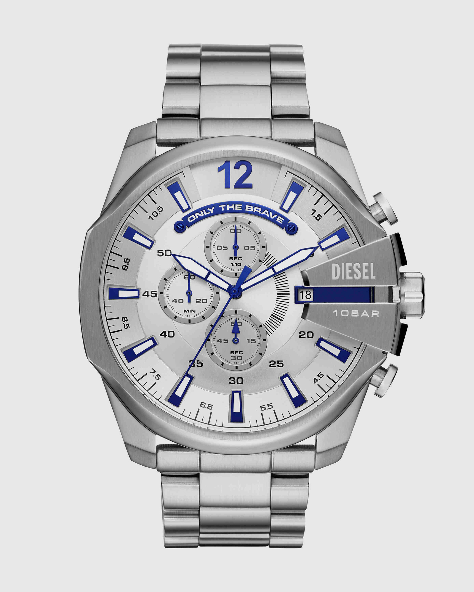 Mega Chief Silver-Tone Analogue Watch