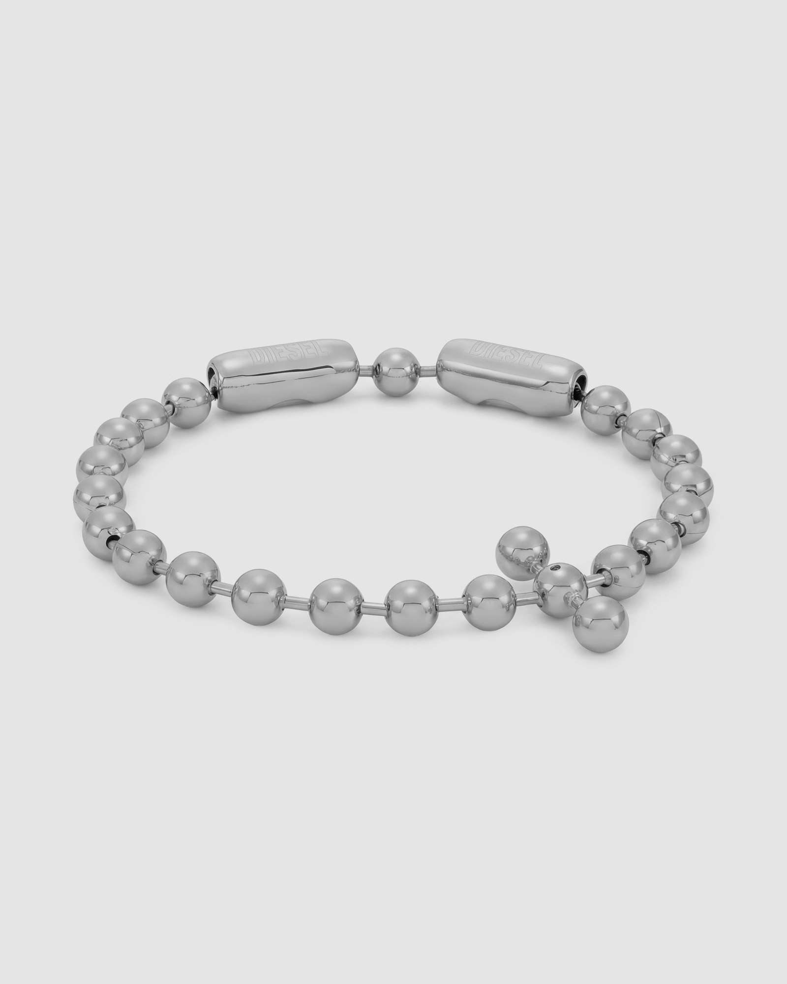 Diesel Font Silver Bracelet