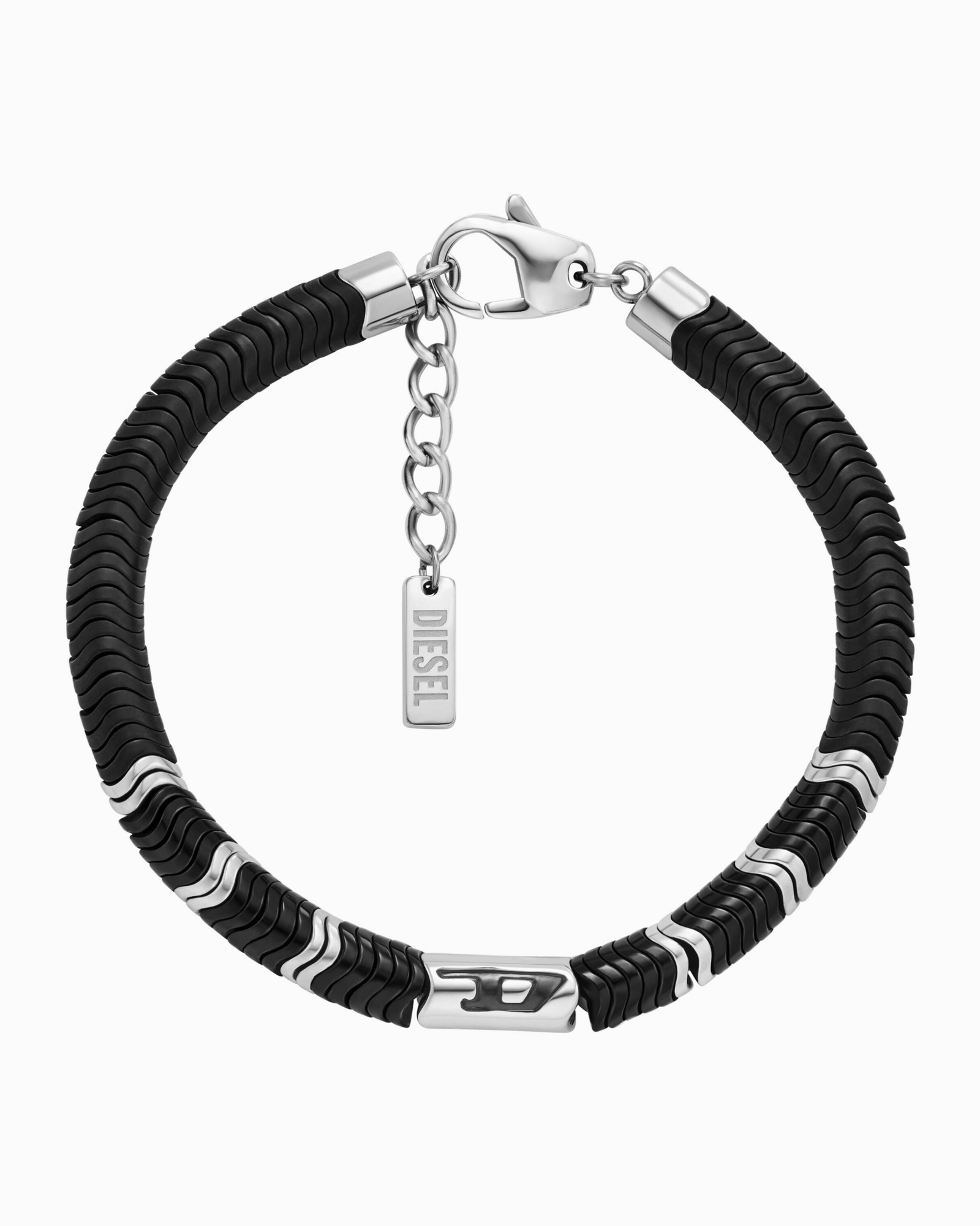 D Logo Silver Tone Bracelet