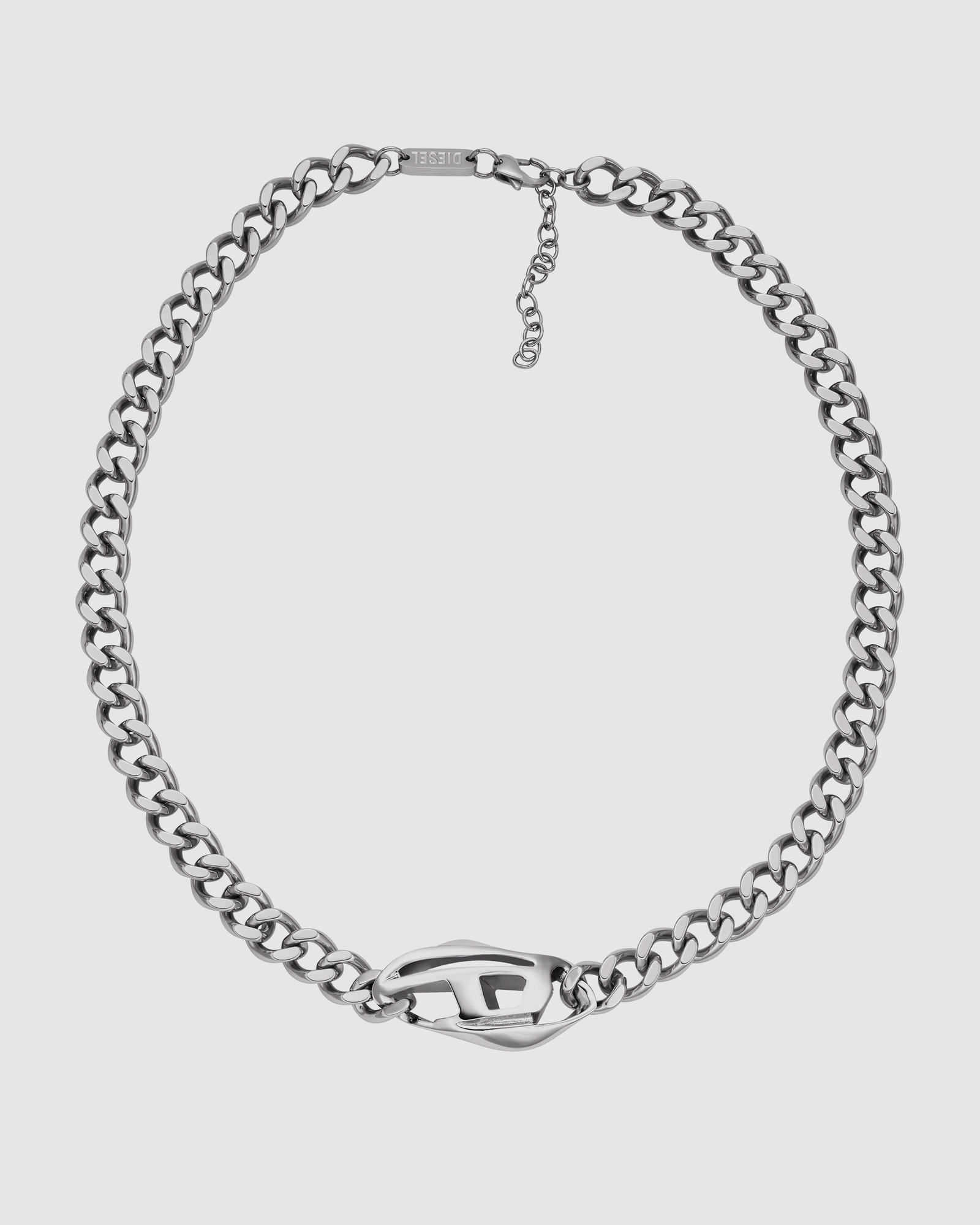 Steel Silver-Tone Necklace