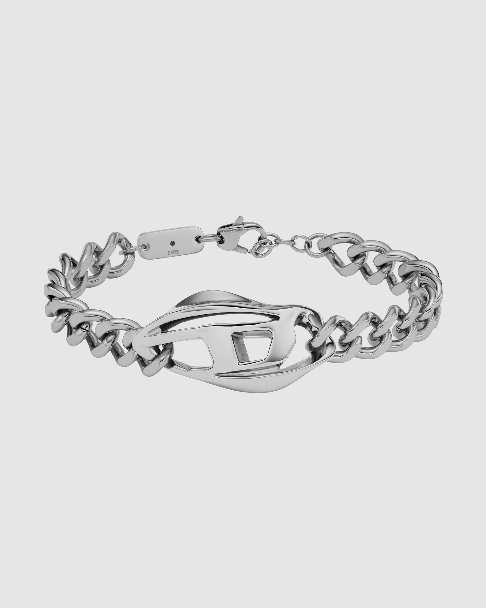 Steel Silver-Tone Bracelet