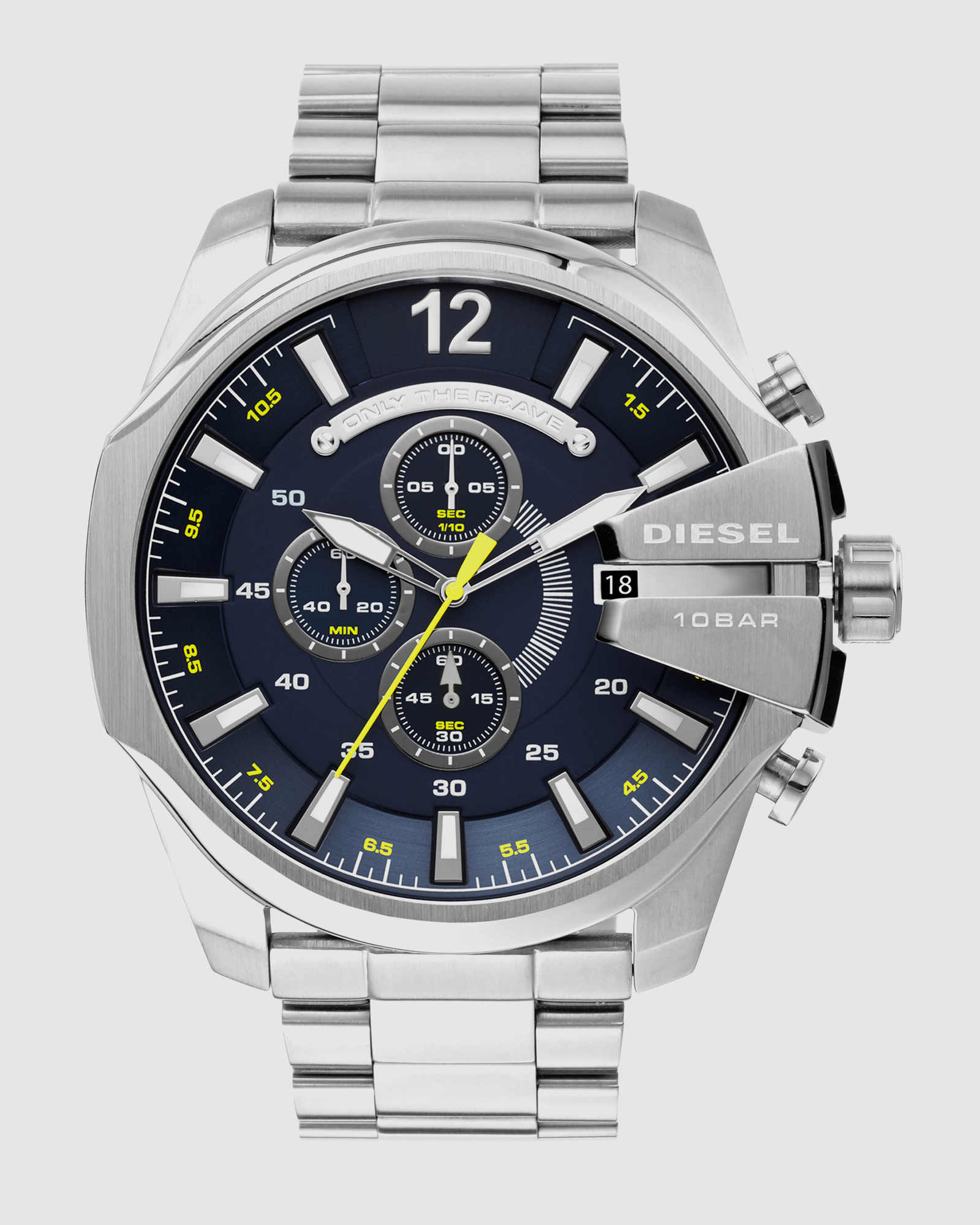 Mega Chief Silver-Tone Chronograph Watch