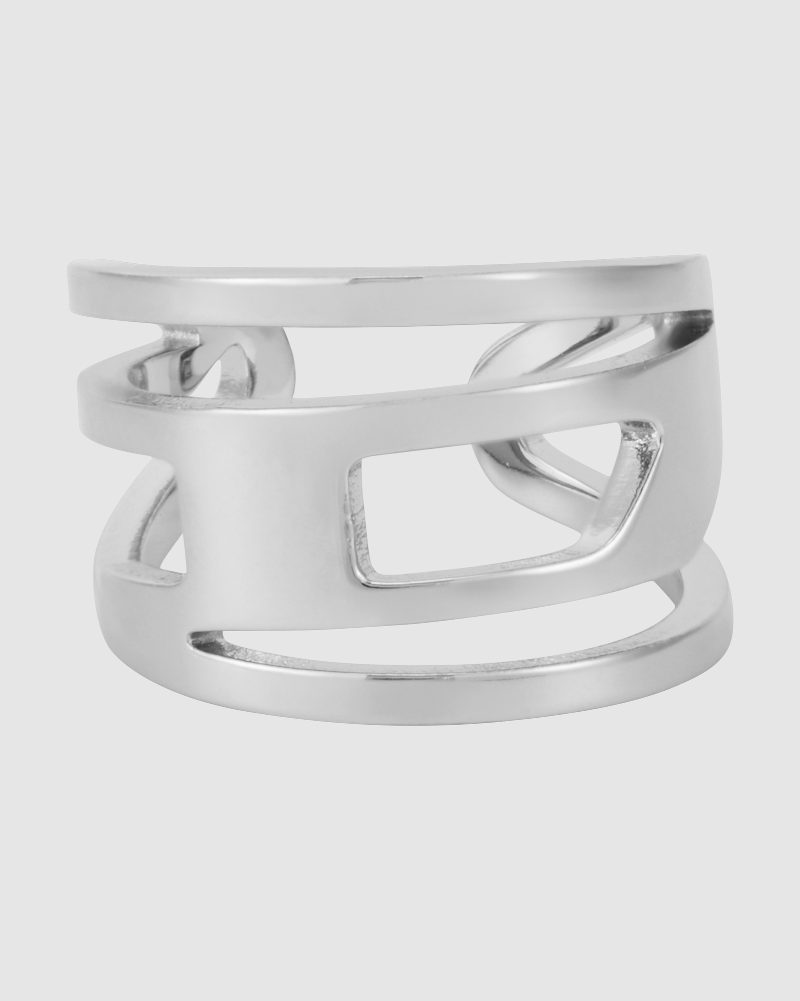 Ear Cuff Silver Tone Earring