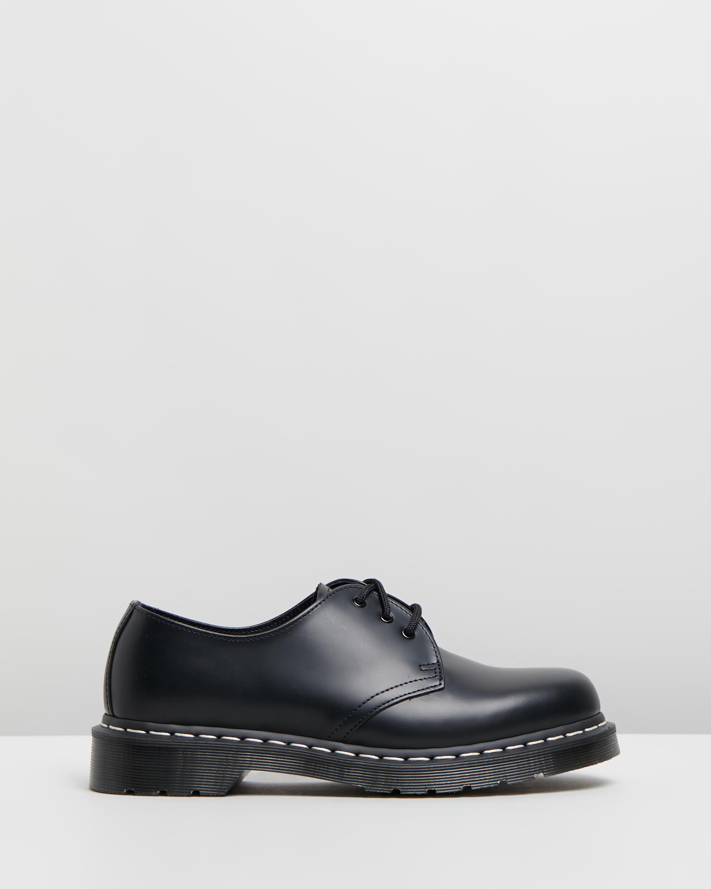 Unisex 1461 White Stitch 3-Eye Shoes