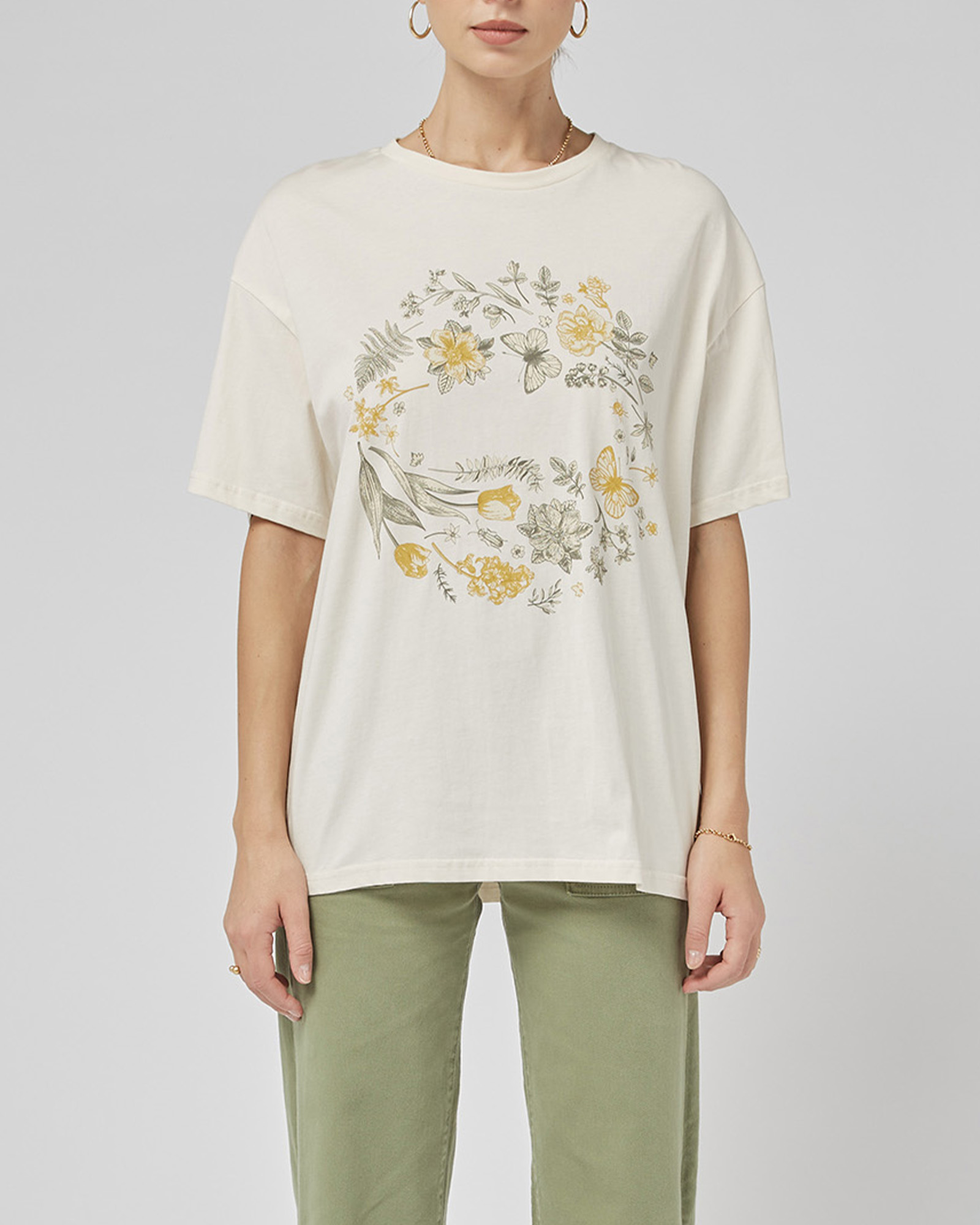 Amy Cream WL Printed Tee