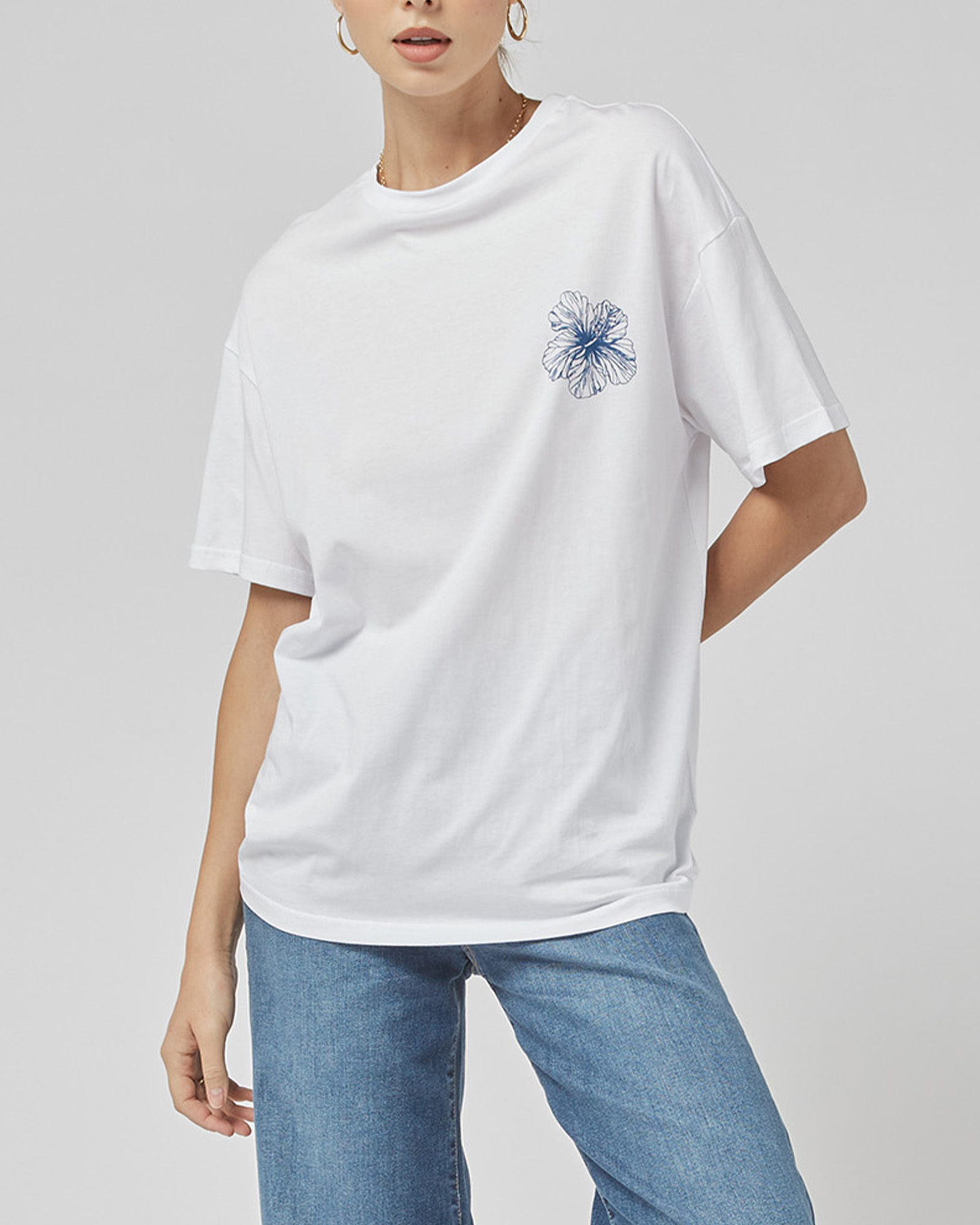 Amy White FL Printed Tee