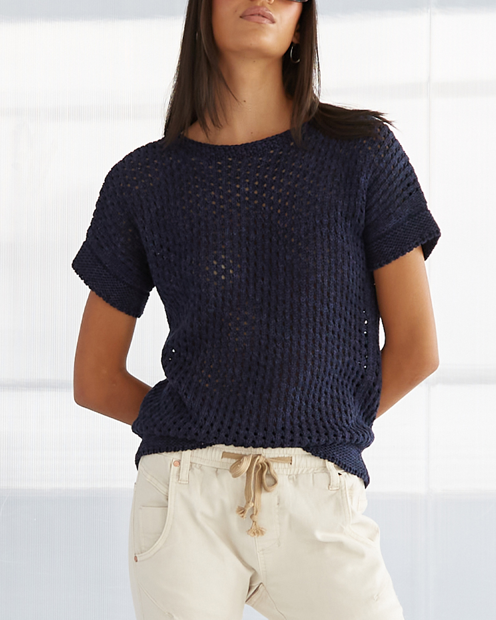 Cora Knit Short Sleeve Top