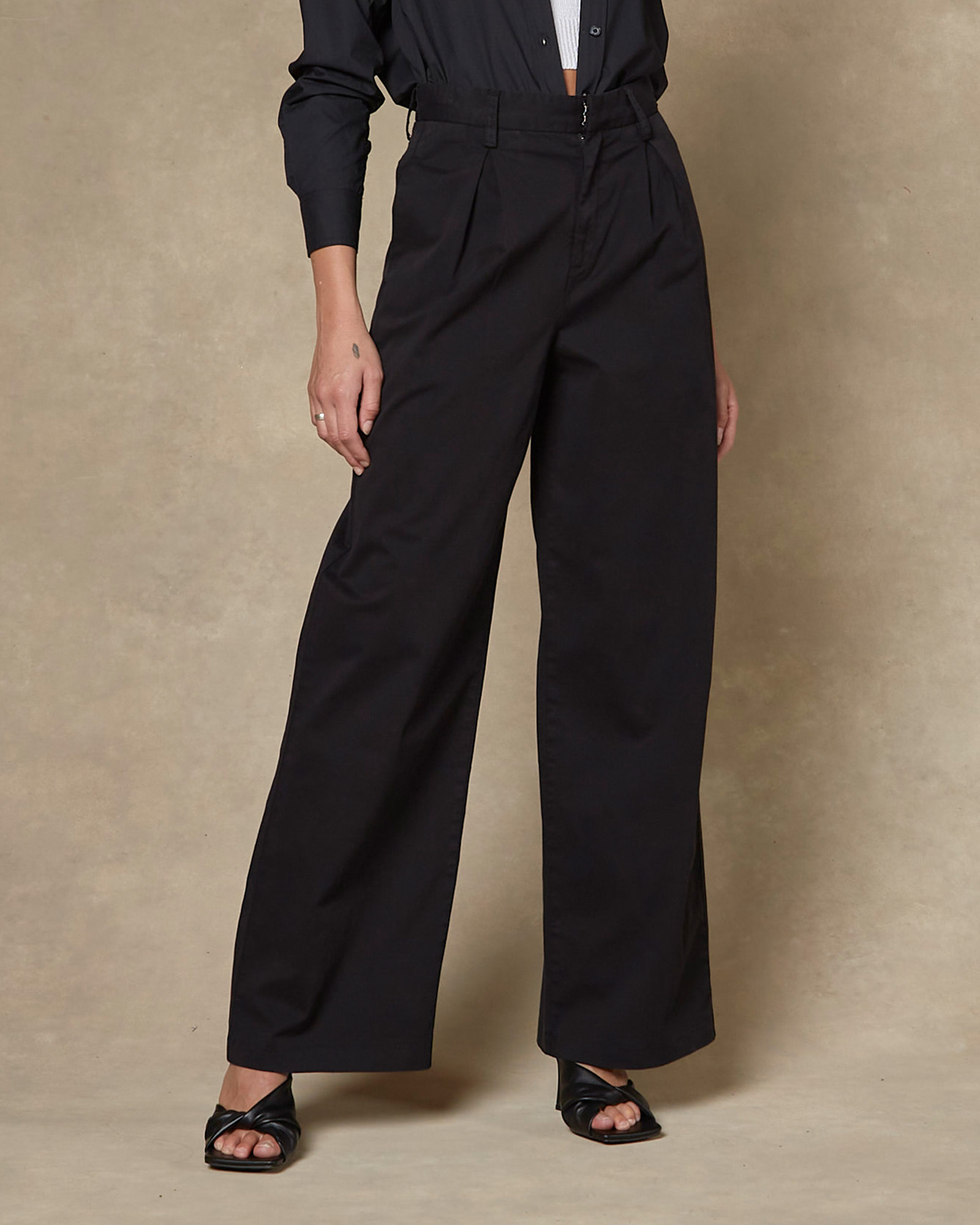Maya Black Wide Leg Pants